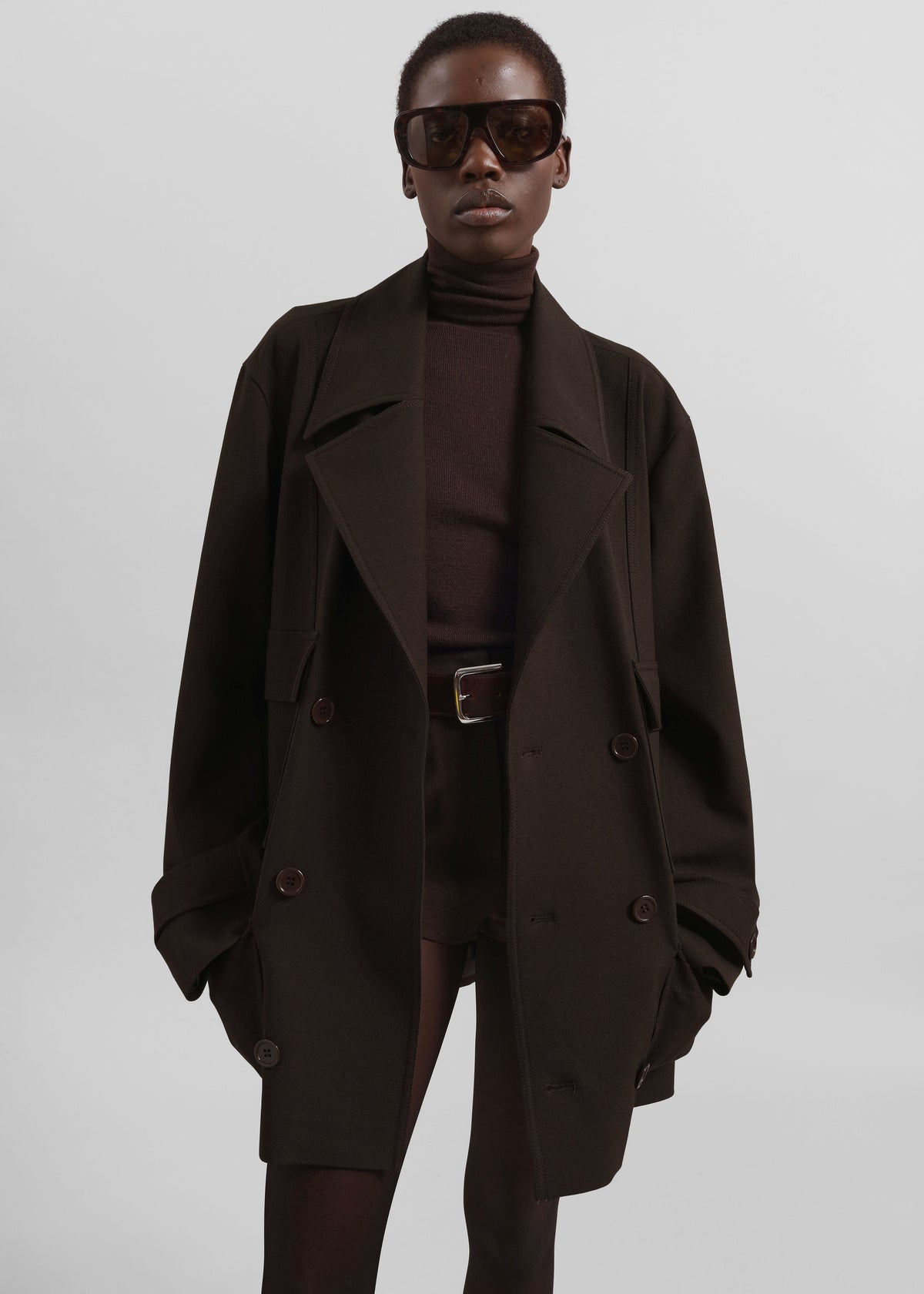Stanton Trapeze Jacket - Brown - 3