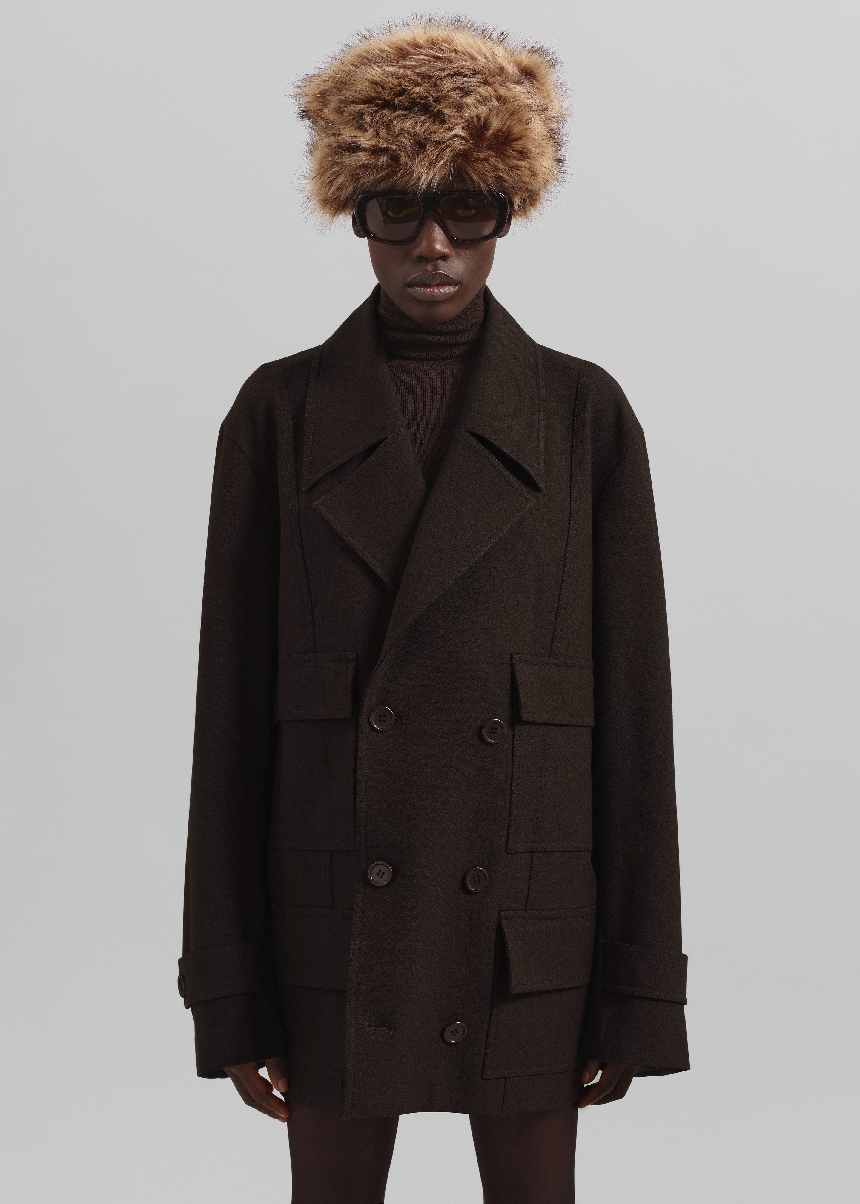 Stanton Trapeze Jacket - Brown - 5