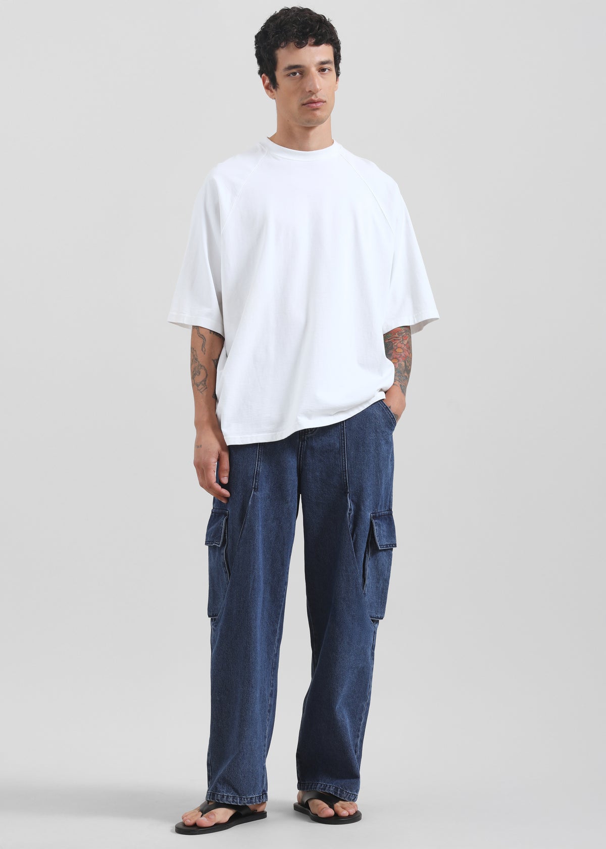 Stobra Cargo Jeans - Medium Wash - 6