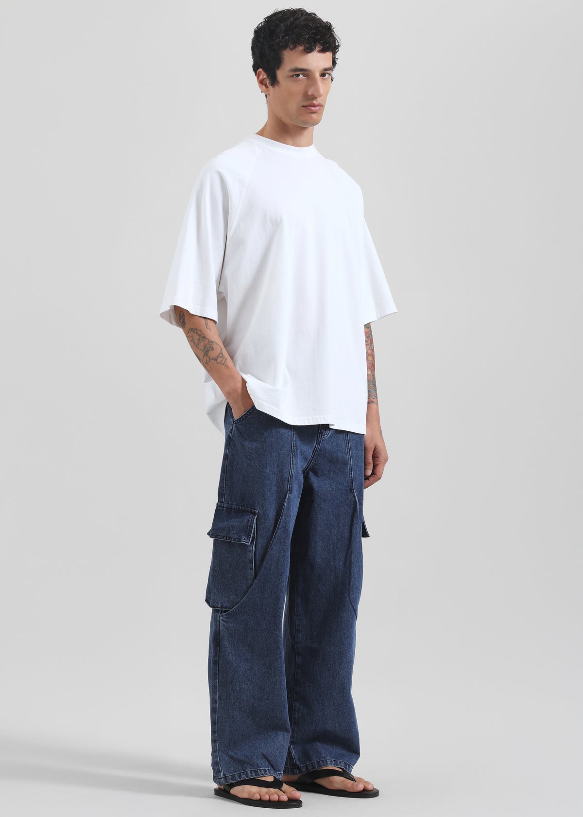 Stobra Cargo Jeans - Medium Wash - 5