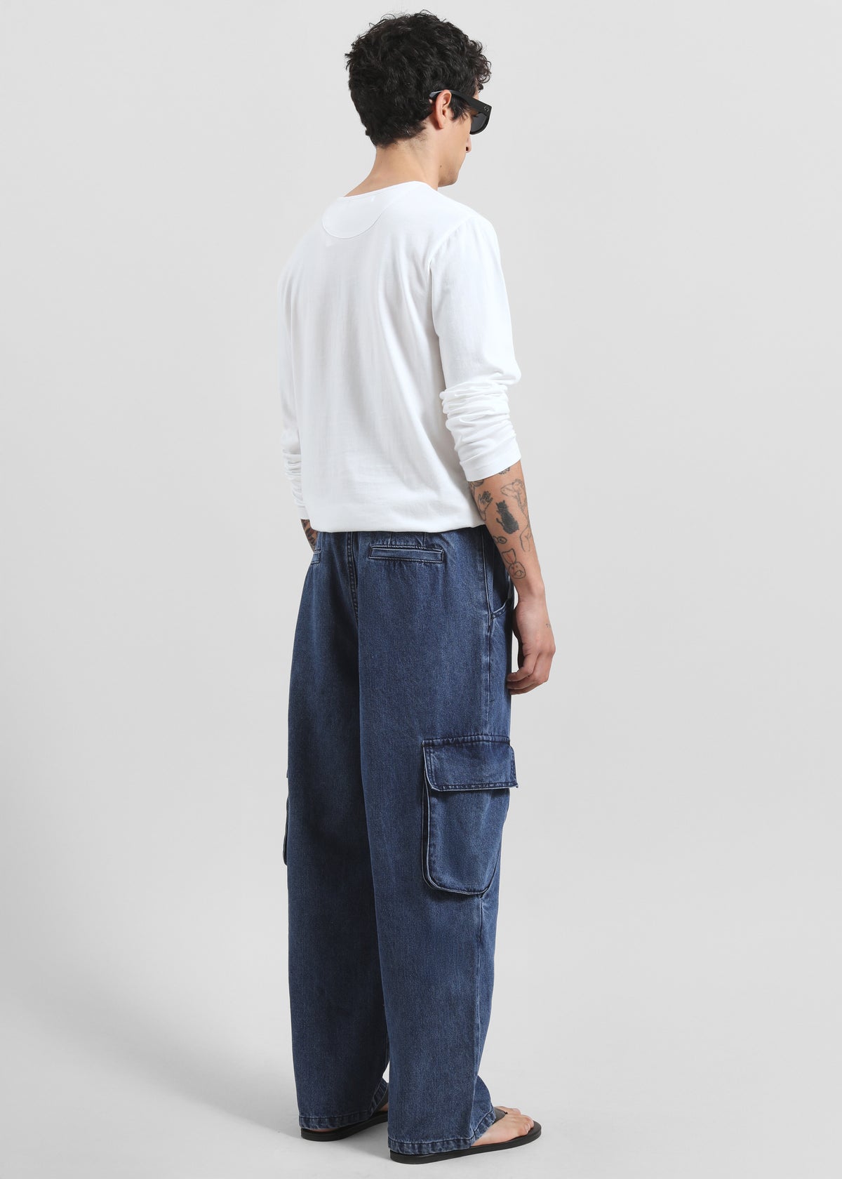 Stobra Cargo Jeans - Medium Wash - 7