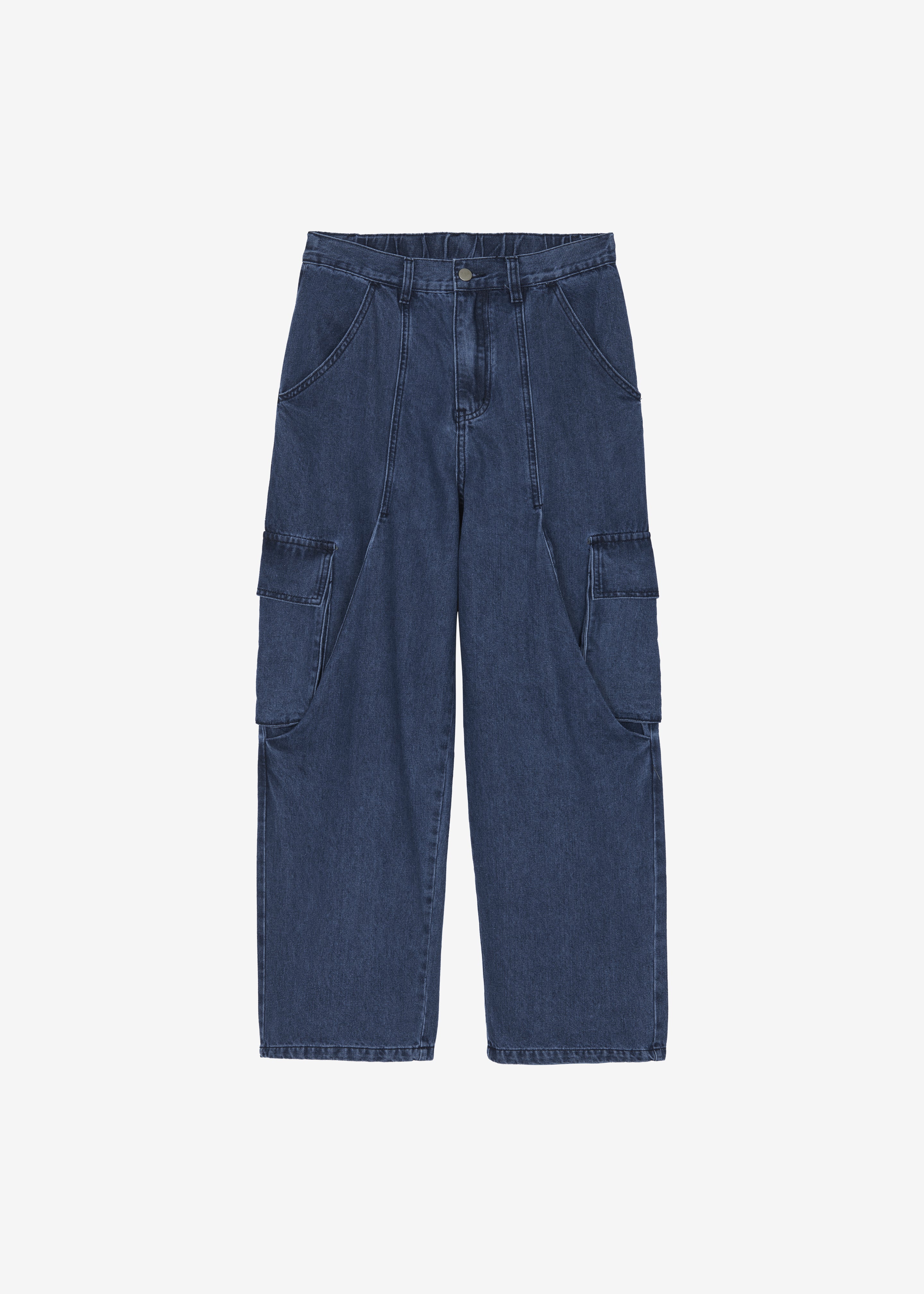 Stobra Cargo Jeans - Medium Wash - 8