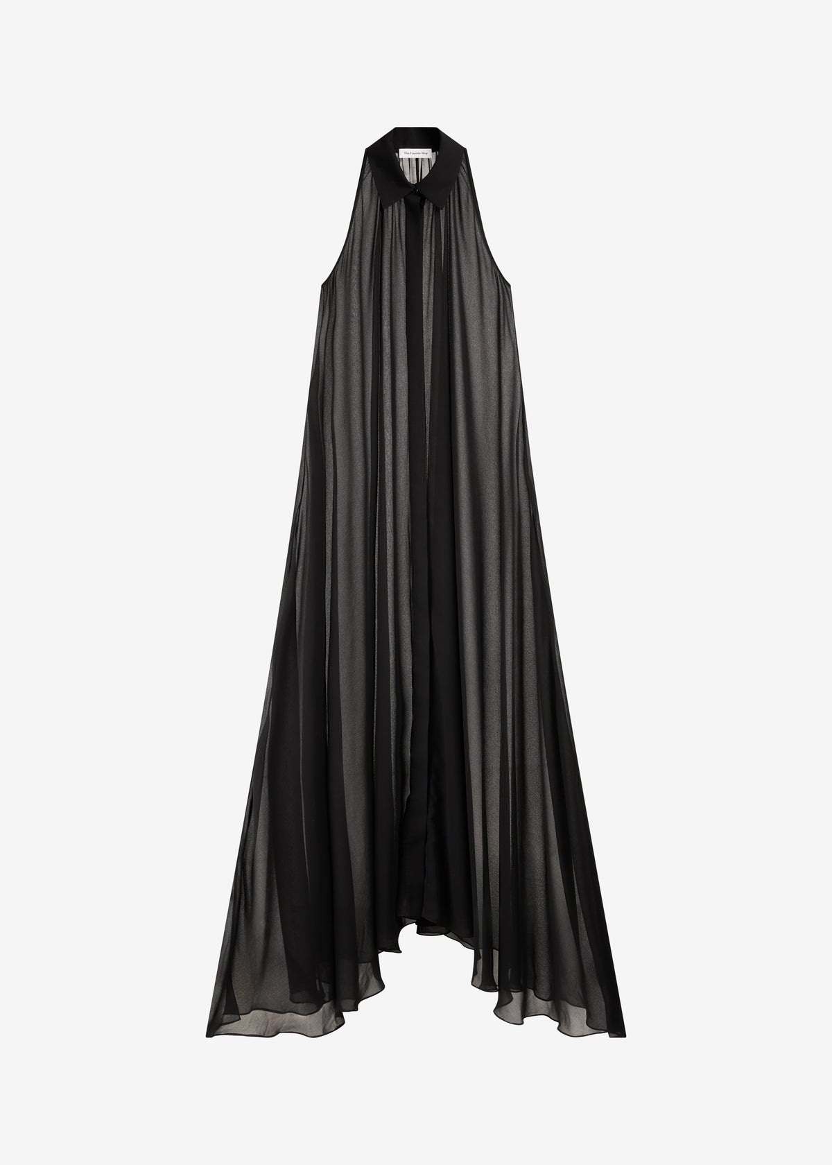 Sukie Sheer Halterneck Dress - Black - 7