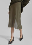 Suva Sheer Skirt - Khaki