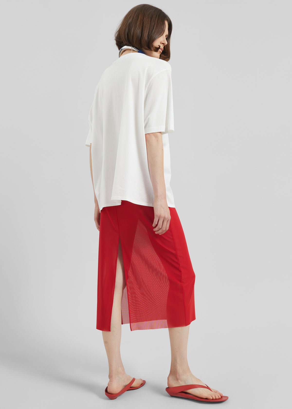 Suva Sheer Skirt - Red - 9
