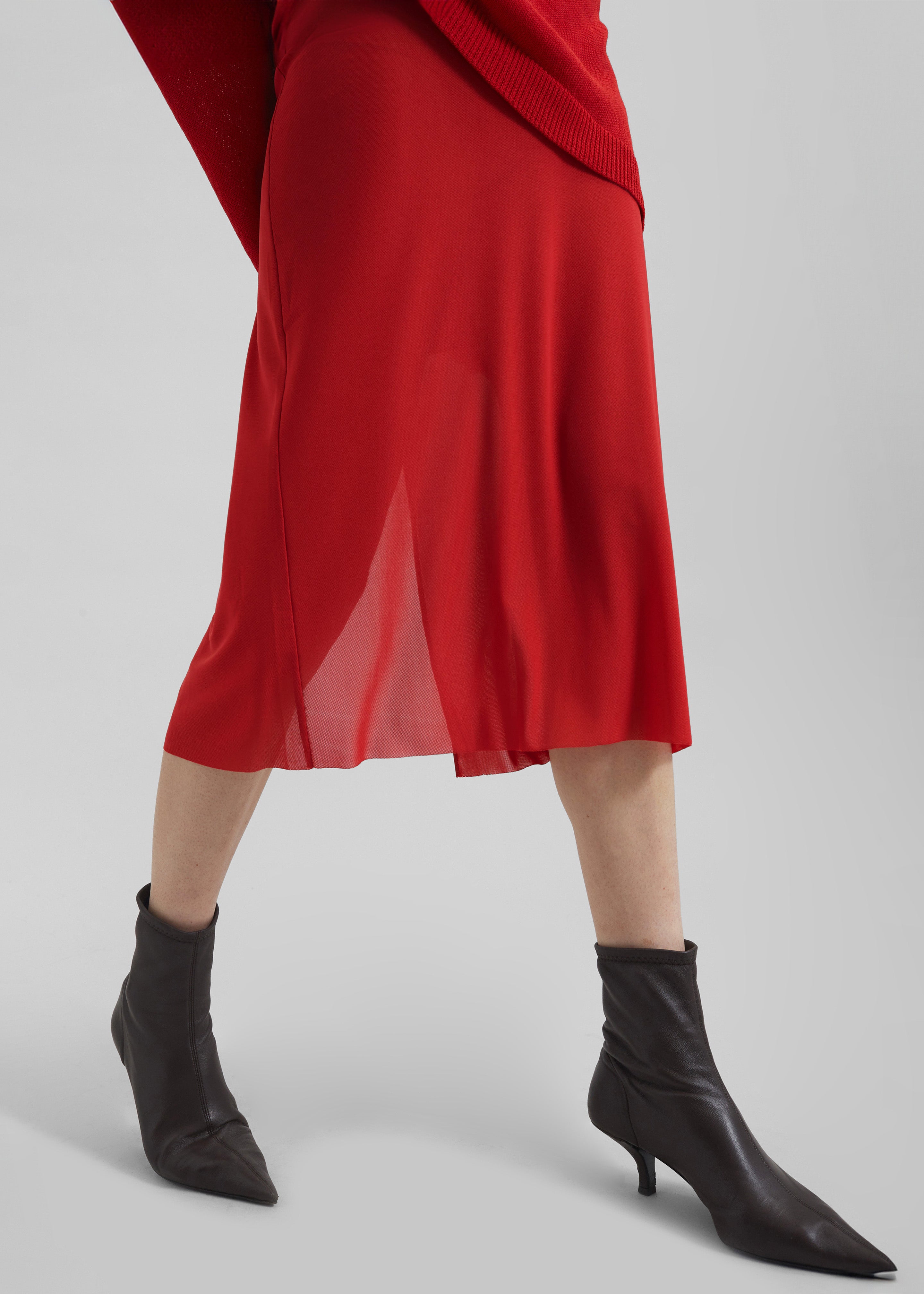 Suva Sheer Skirt - Red - 6