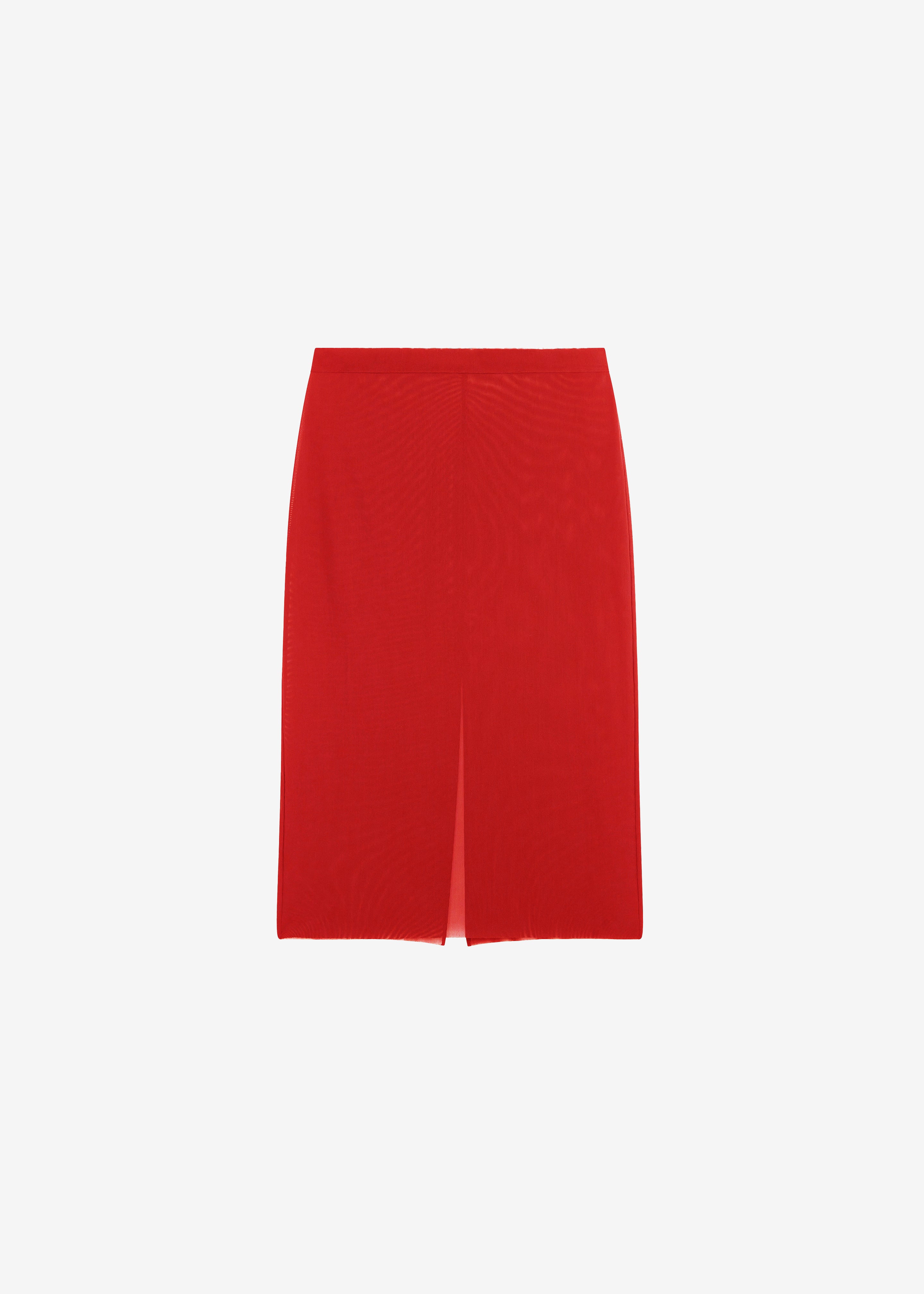 Suva Sheer Skirt - Red - 11