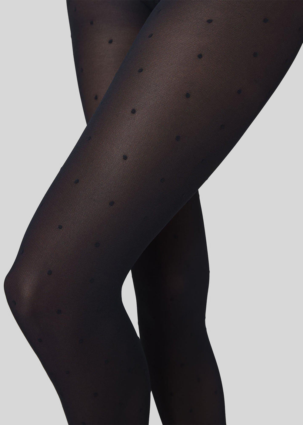 Swedish Stockings Doris Dots Tights - Black - 1