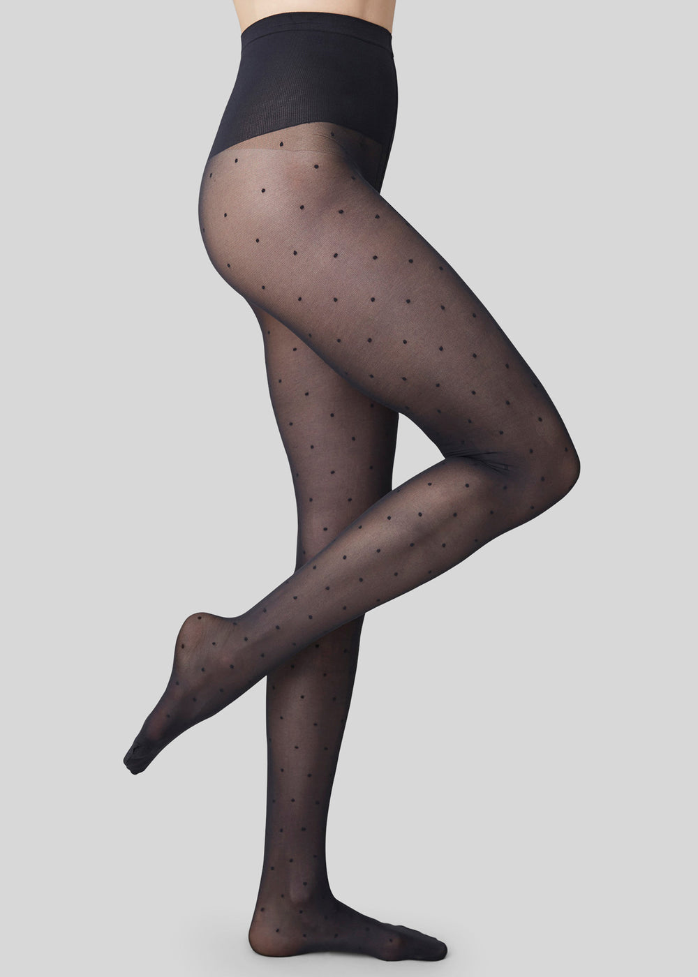 Swedish Stockings Doris Dots Tights - Black