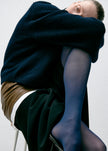 Swedish Stockings Sanna Glossy Tights - Dark Indigo