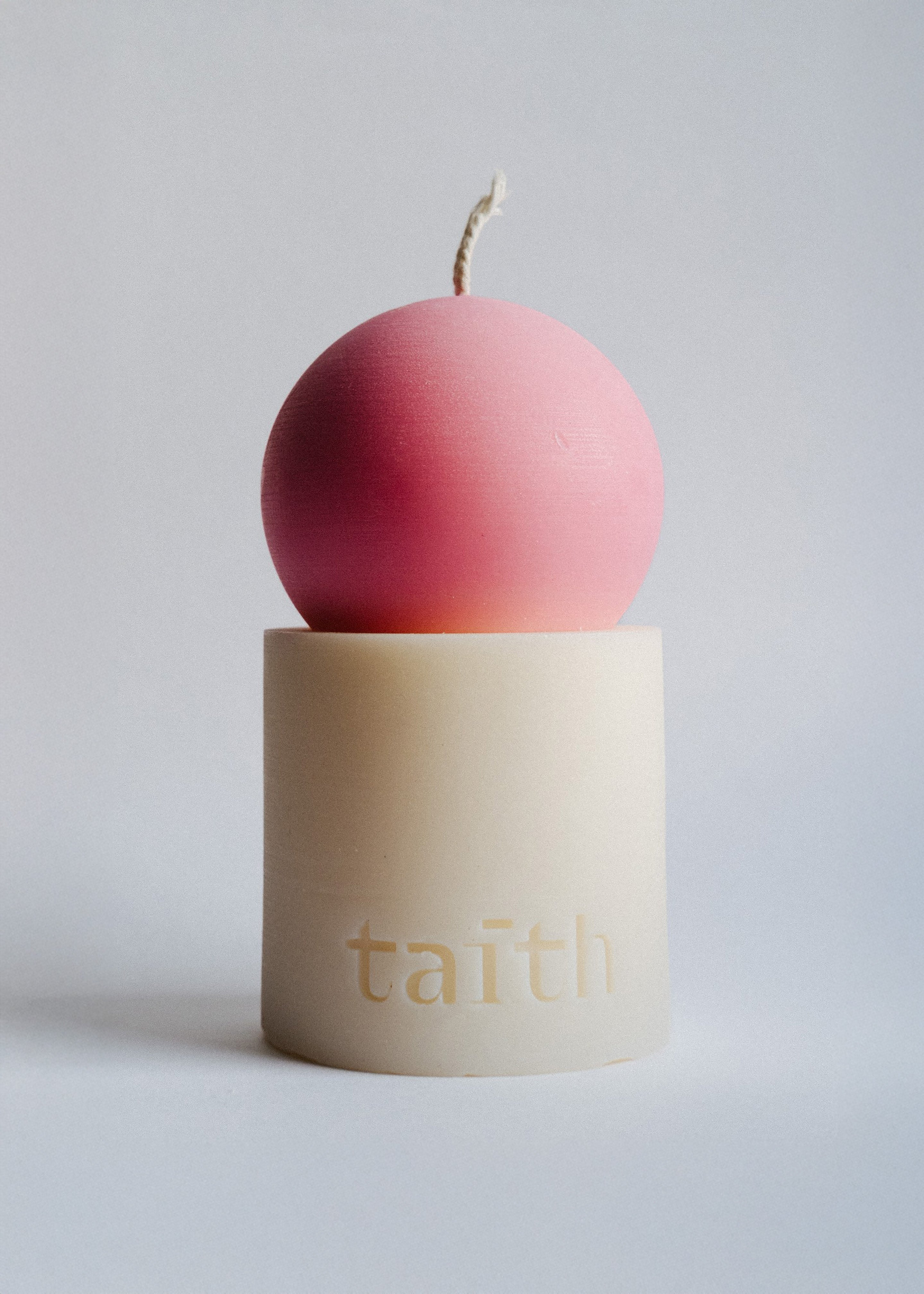 Taith Lulu Candle - Rose/Cream - 2