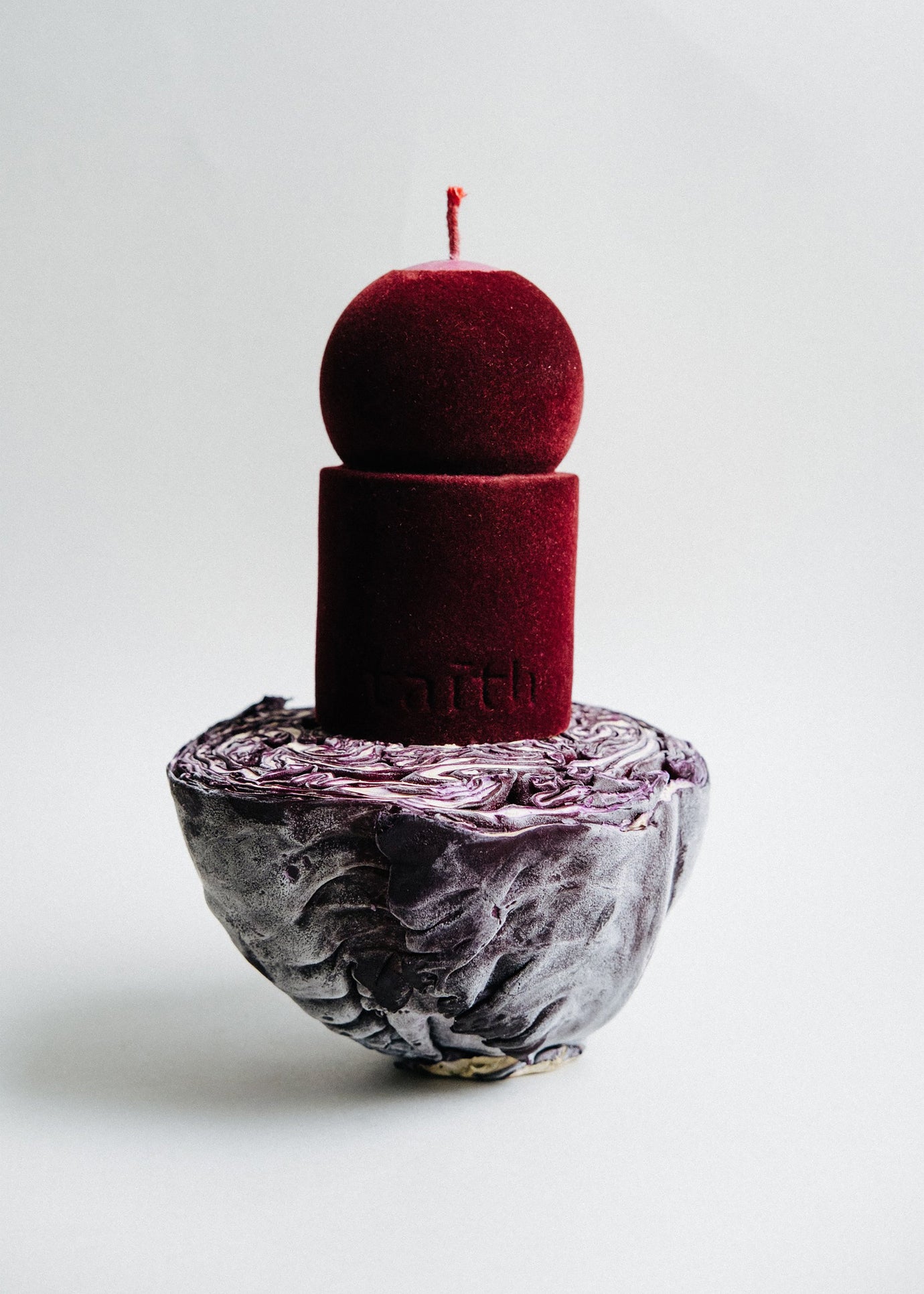 Taith Velvet Lulu Candle - Wine - 1