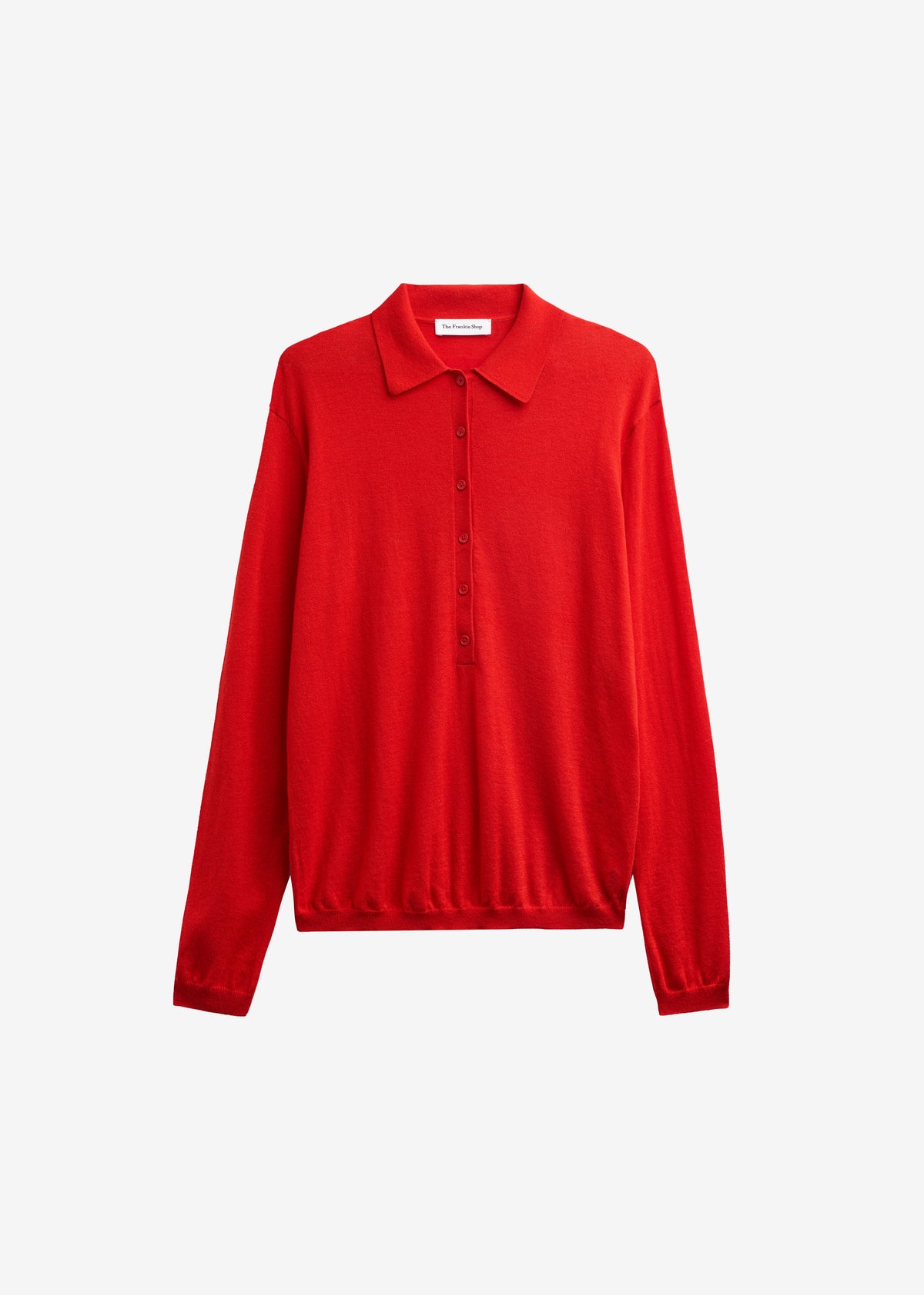 Tala Knit V-Neck Polo - Red - 12
