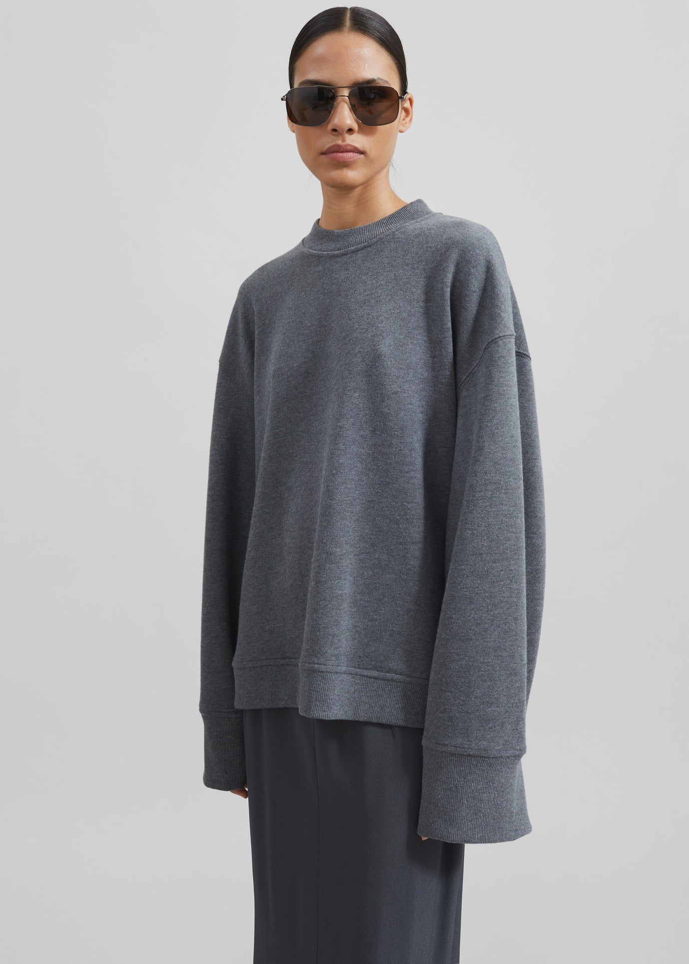 Talia Sweatshirt - Dark Grey - 1