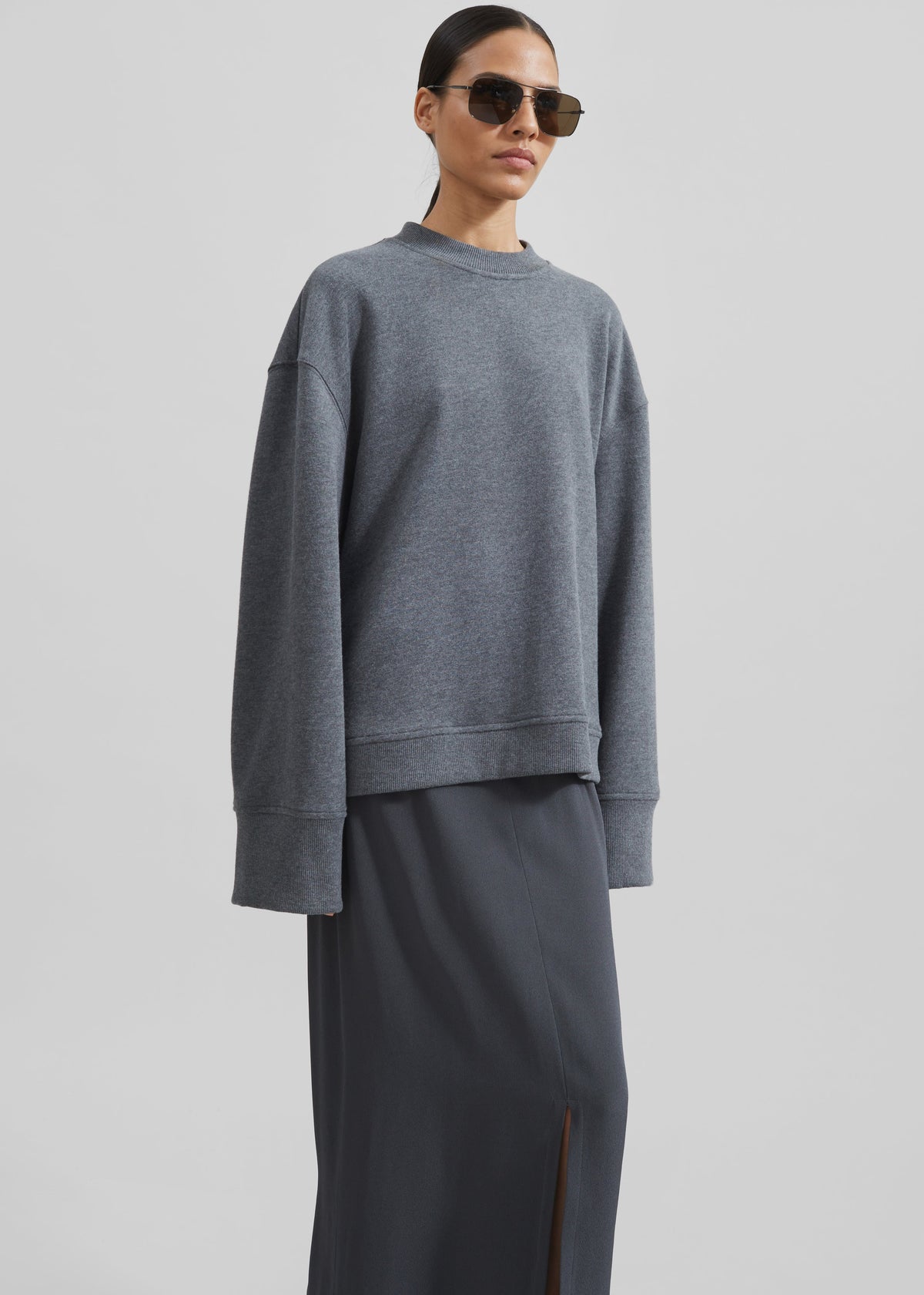 Talia Sweatshirt - Dark Grey - 8