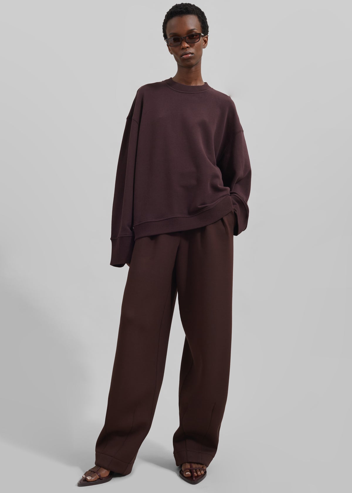 Talia Sweatshirt - Dark Plum - 8