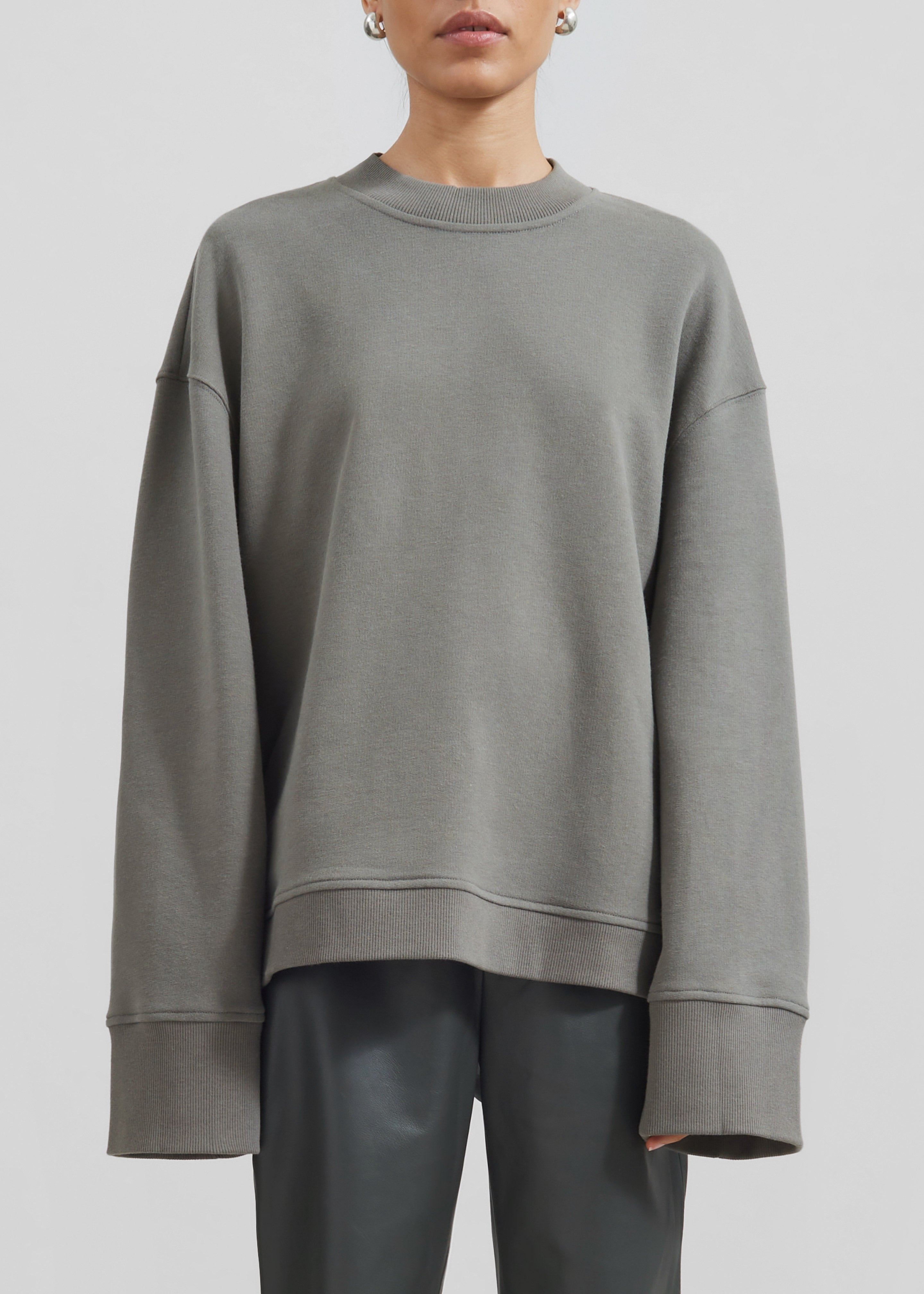 Talia Sweatshirt - Light Khaki - 3