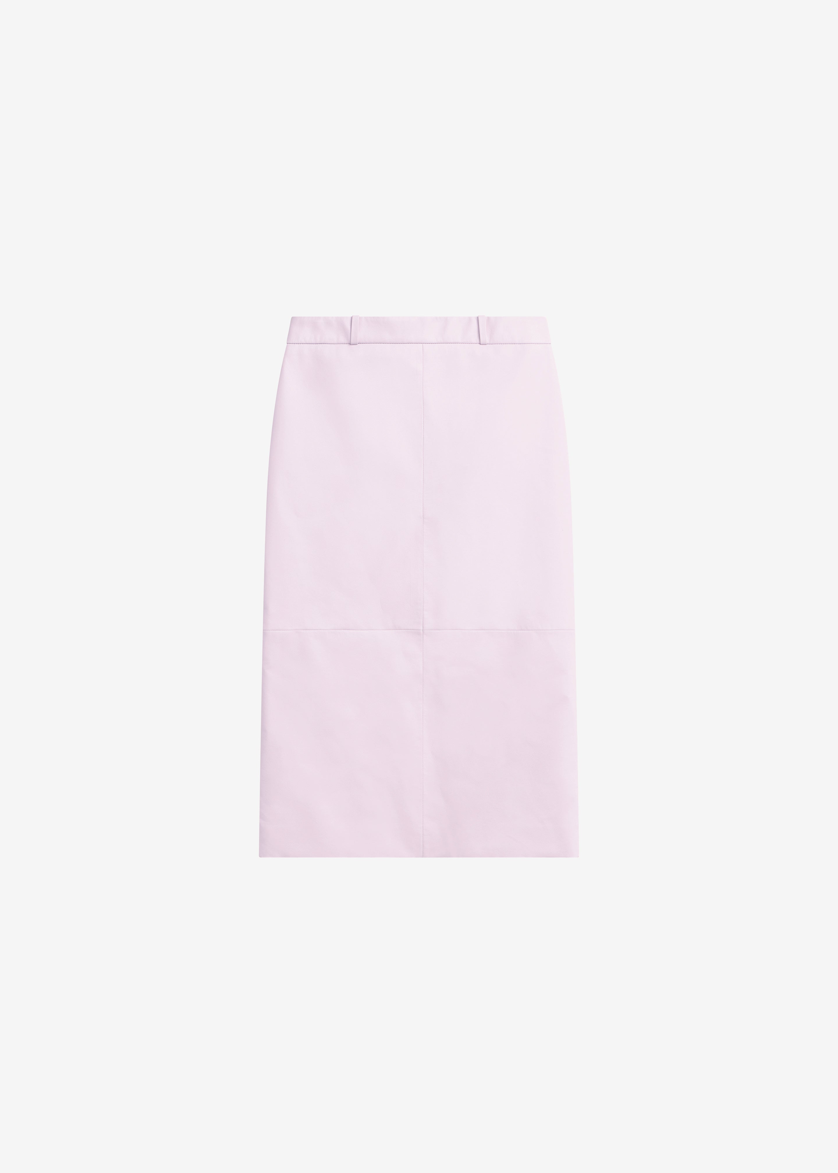 Taney Leather Pencil Skirt - Faded Pink - 10