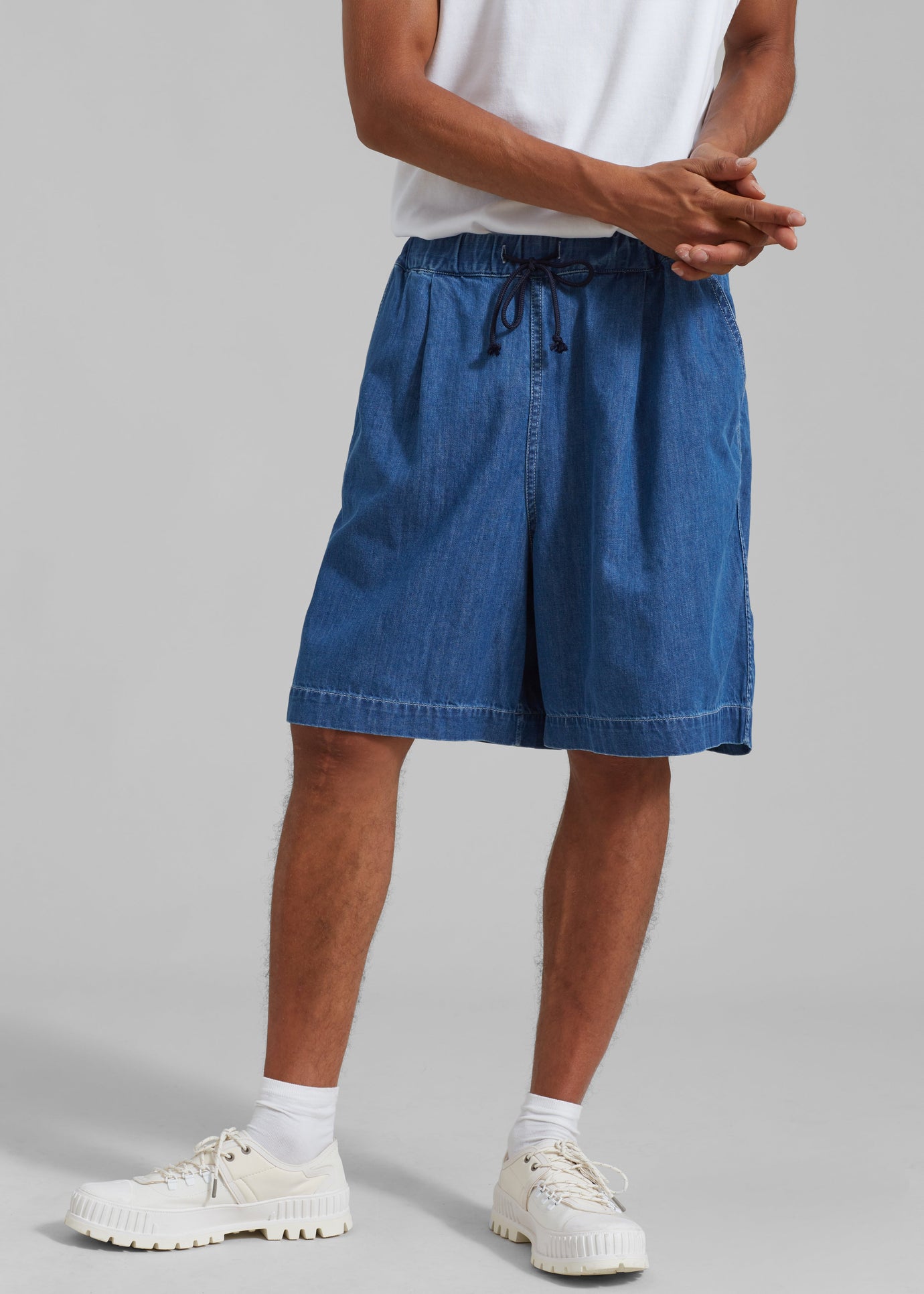 Tanner Denim Shorts - Medium Wash - 1