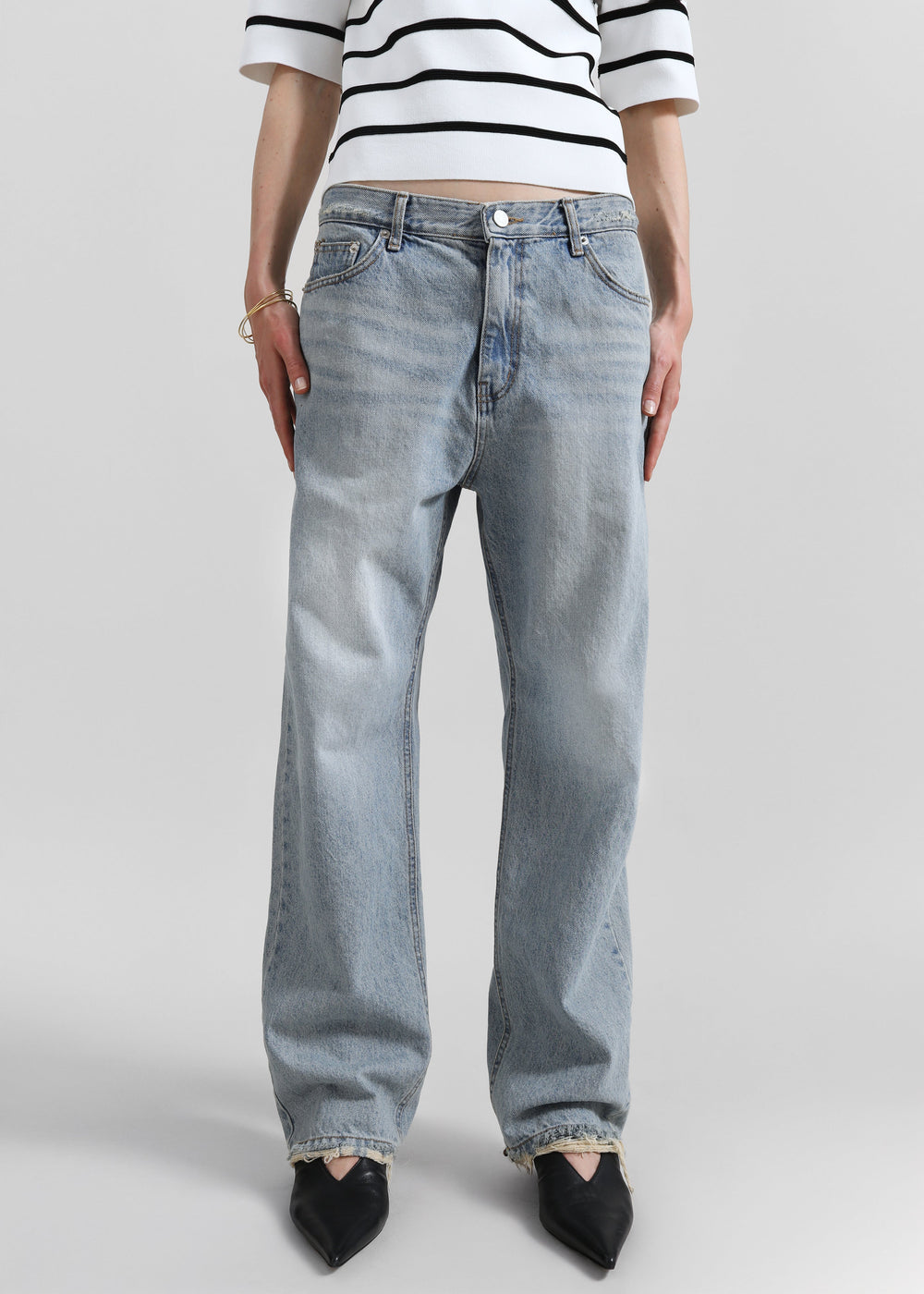 Tarmi Straight Leg Jeans - Light Wash - 1