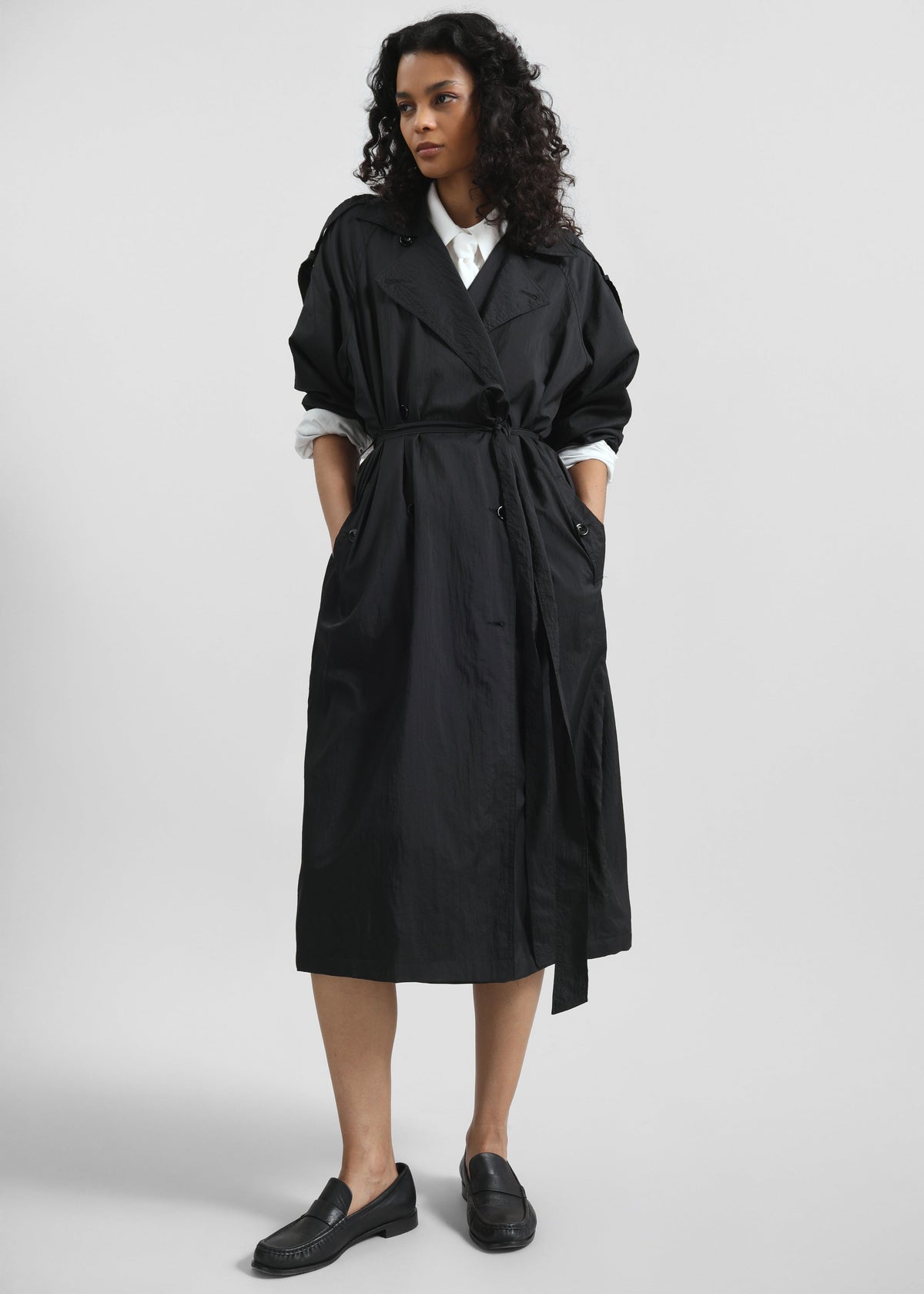 Tarnby Light Trench - Black - 2