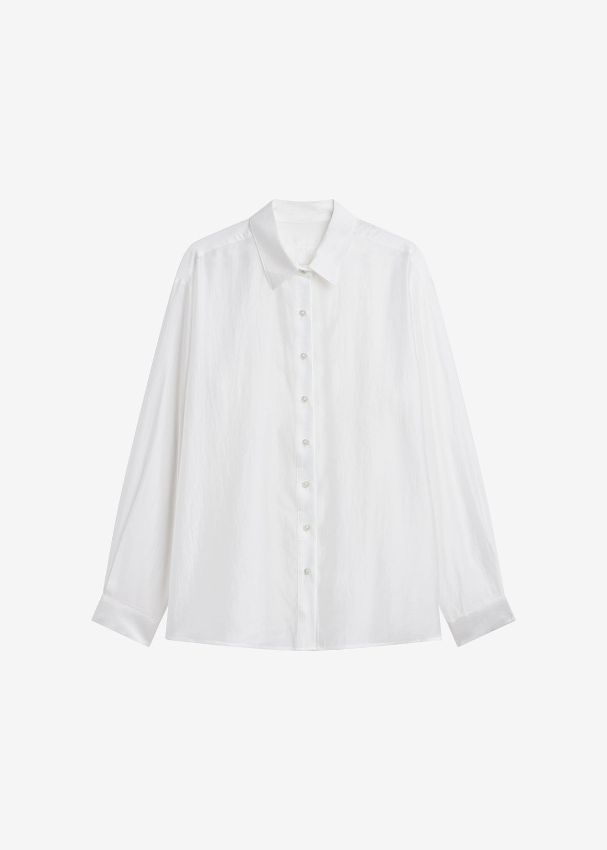 Tarra Tie-Front Sheer Shirt - White - 8