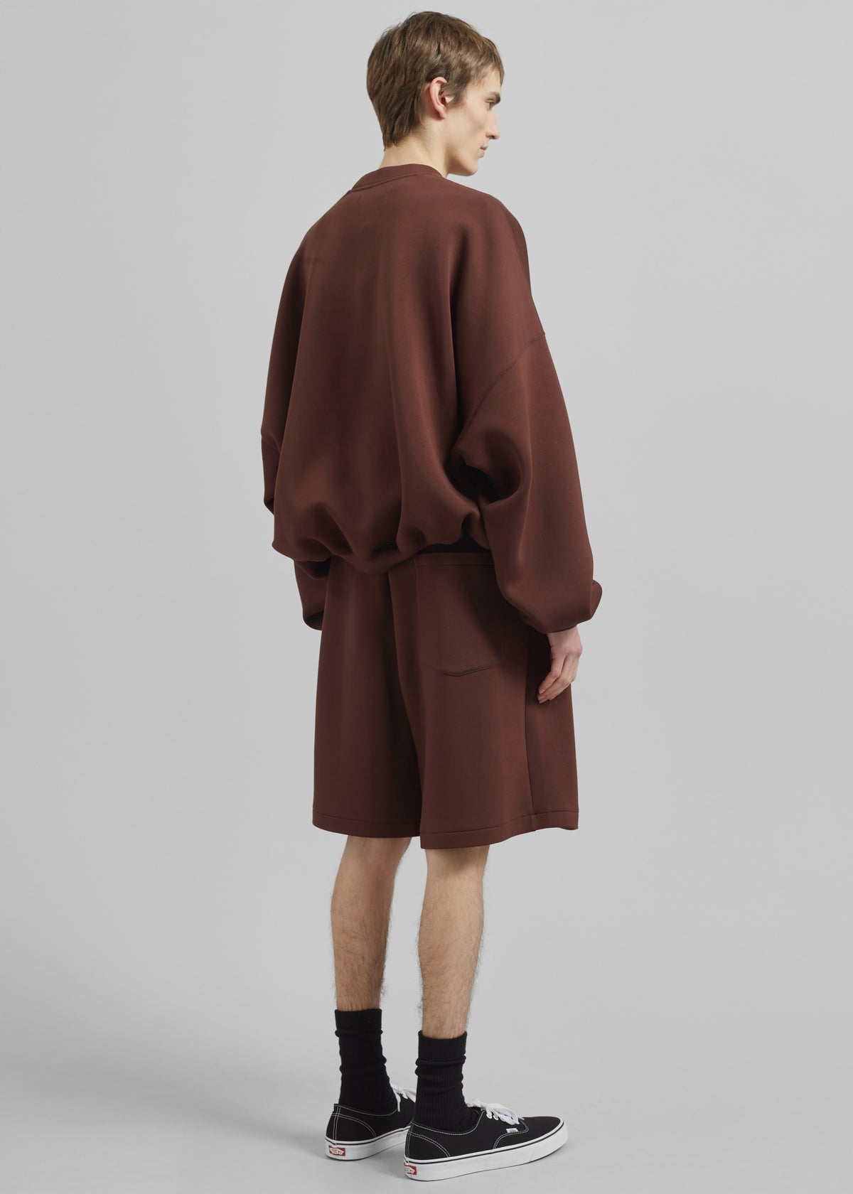 Short Tate en molleton - Marron