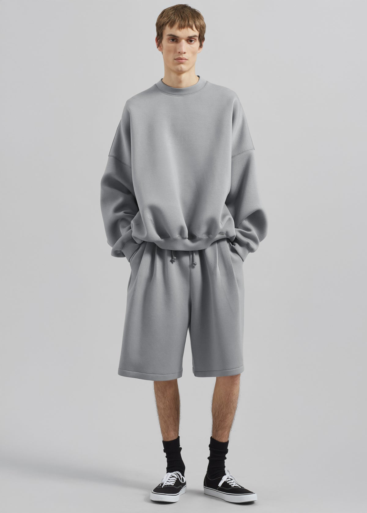 Tate Sweat Shorts - Grey - 2
