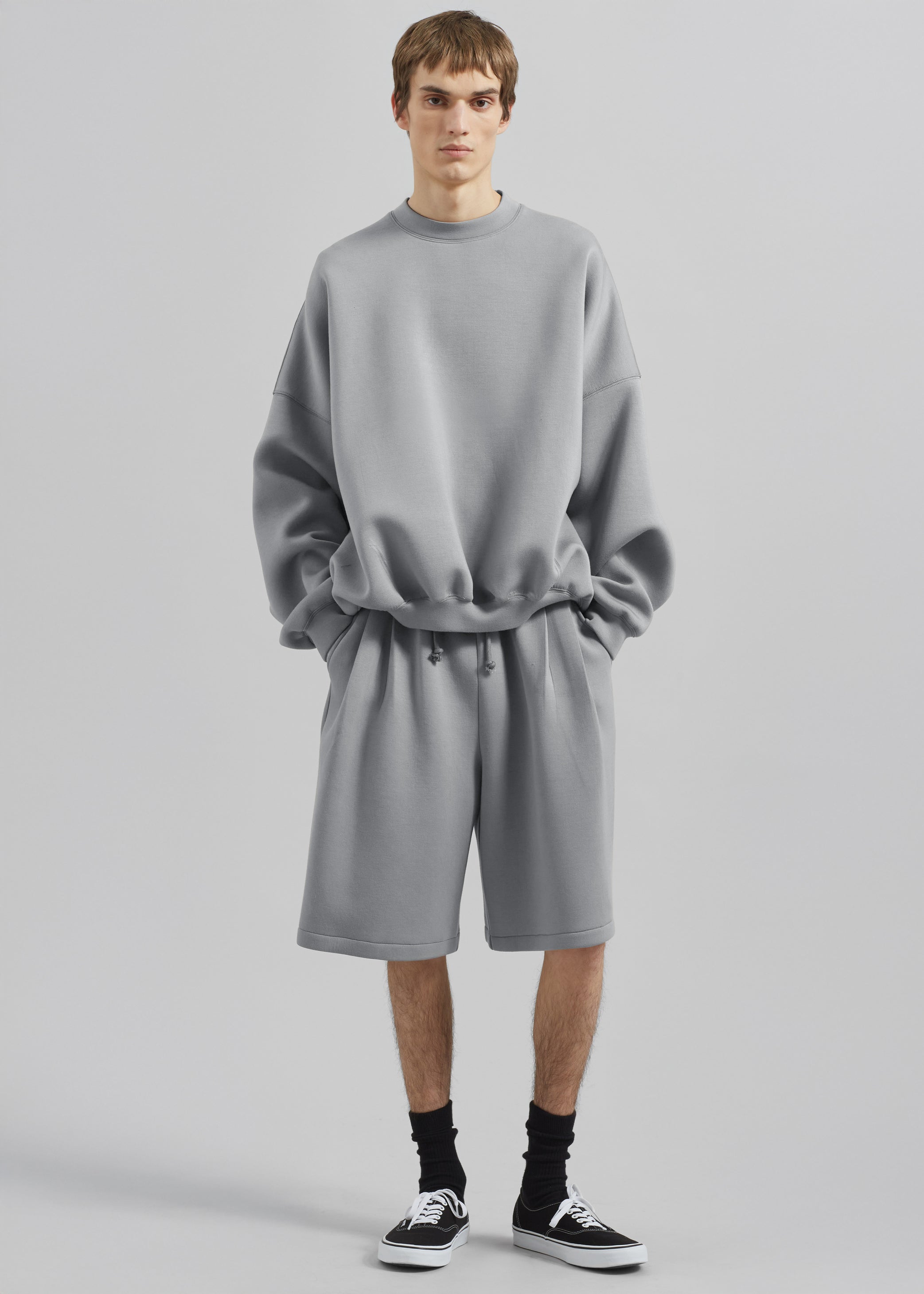 Shop the look image for Tate Sweat Shorts - Grey