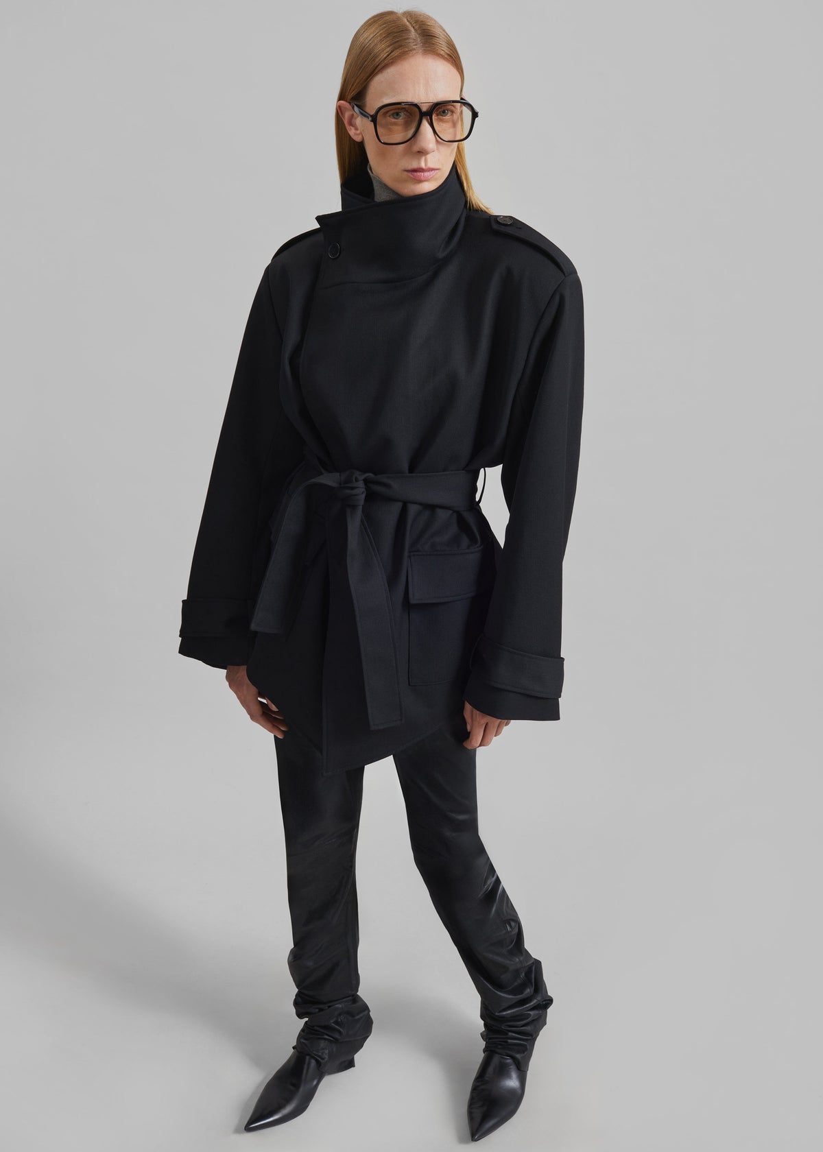 Veste Tavea ceinturée - Noir