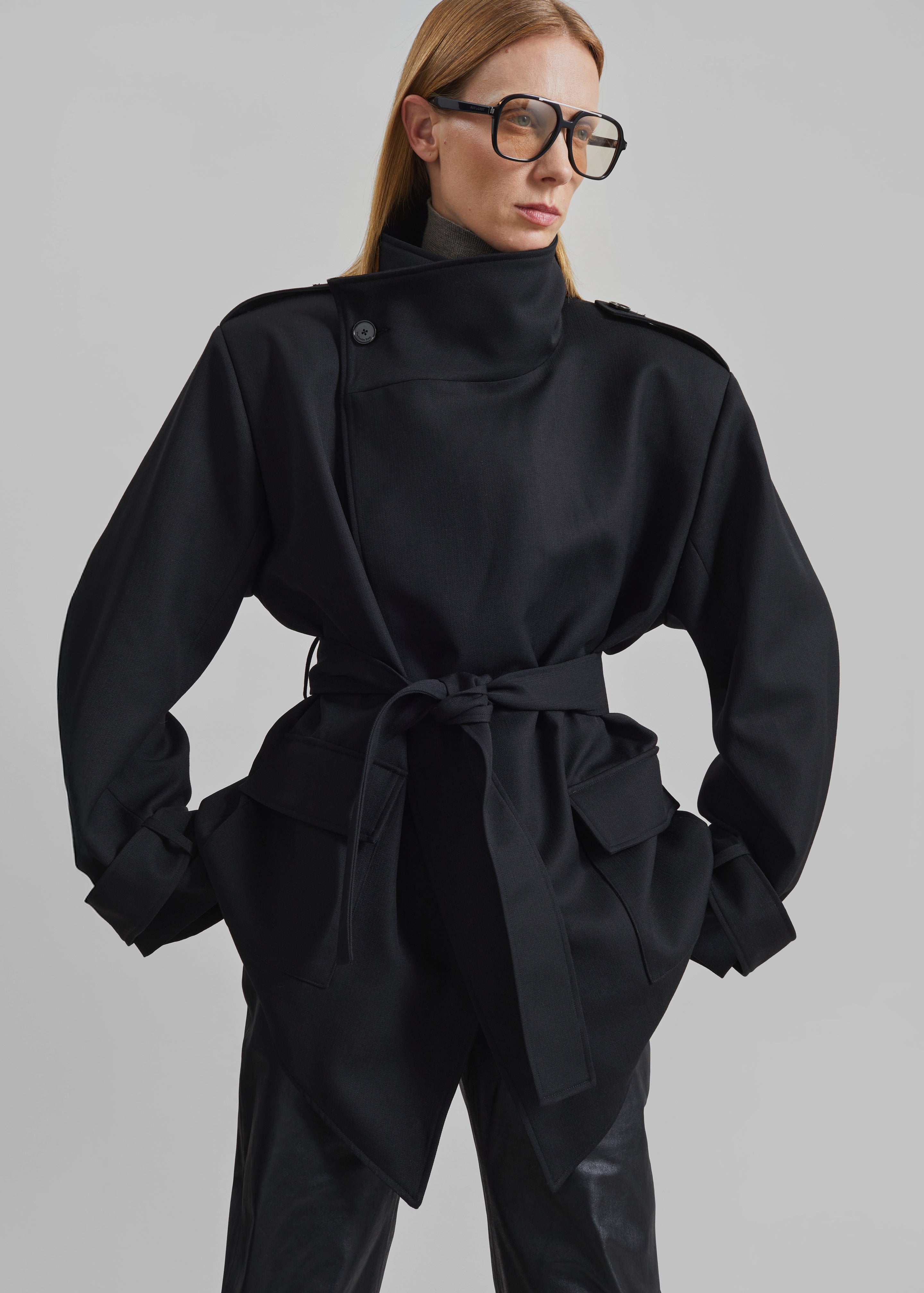 Veste Tavea ceinturée - Noir