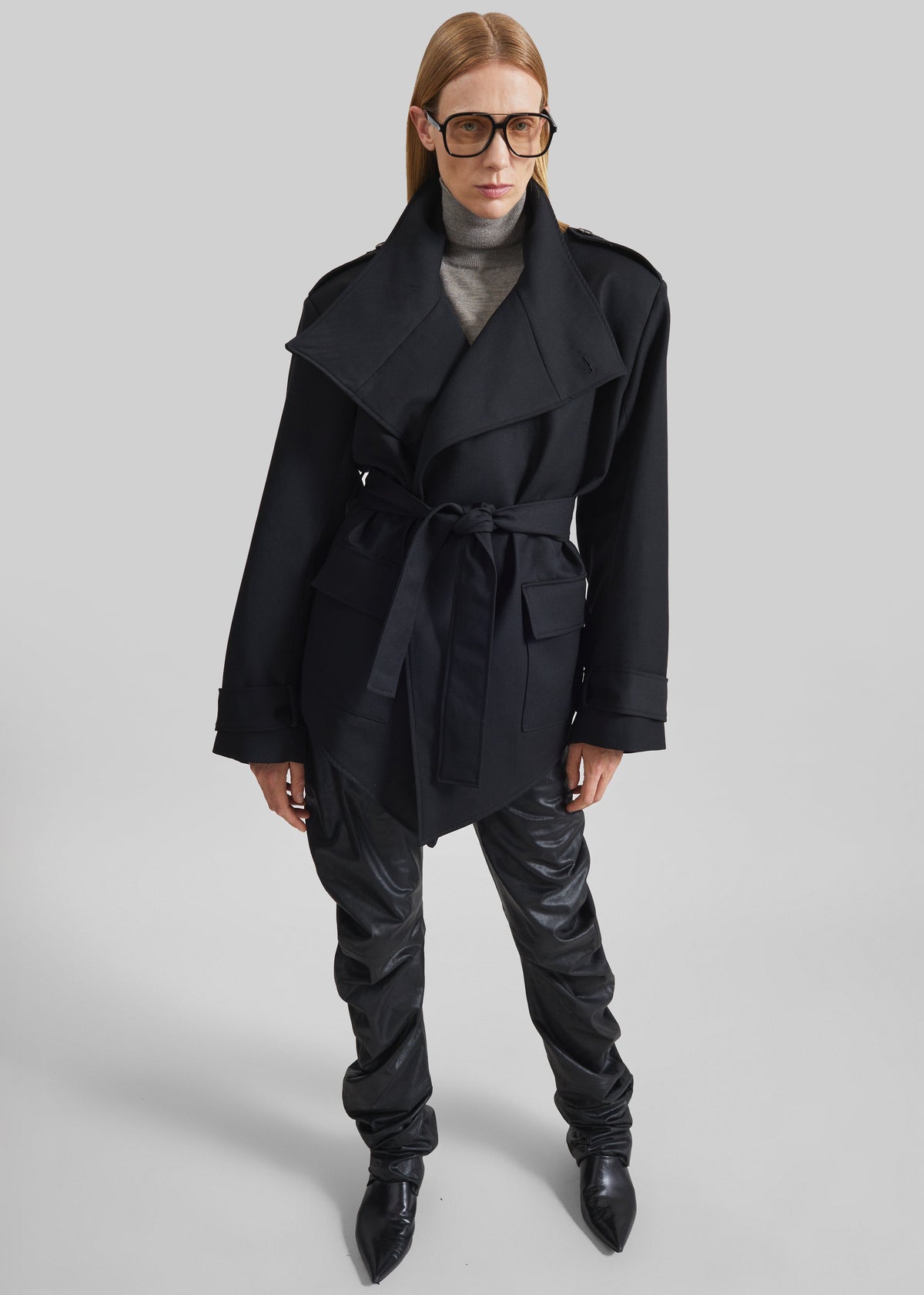 Veste Tavea ceinturée - Noir