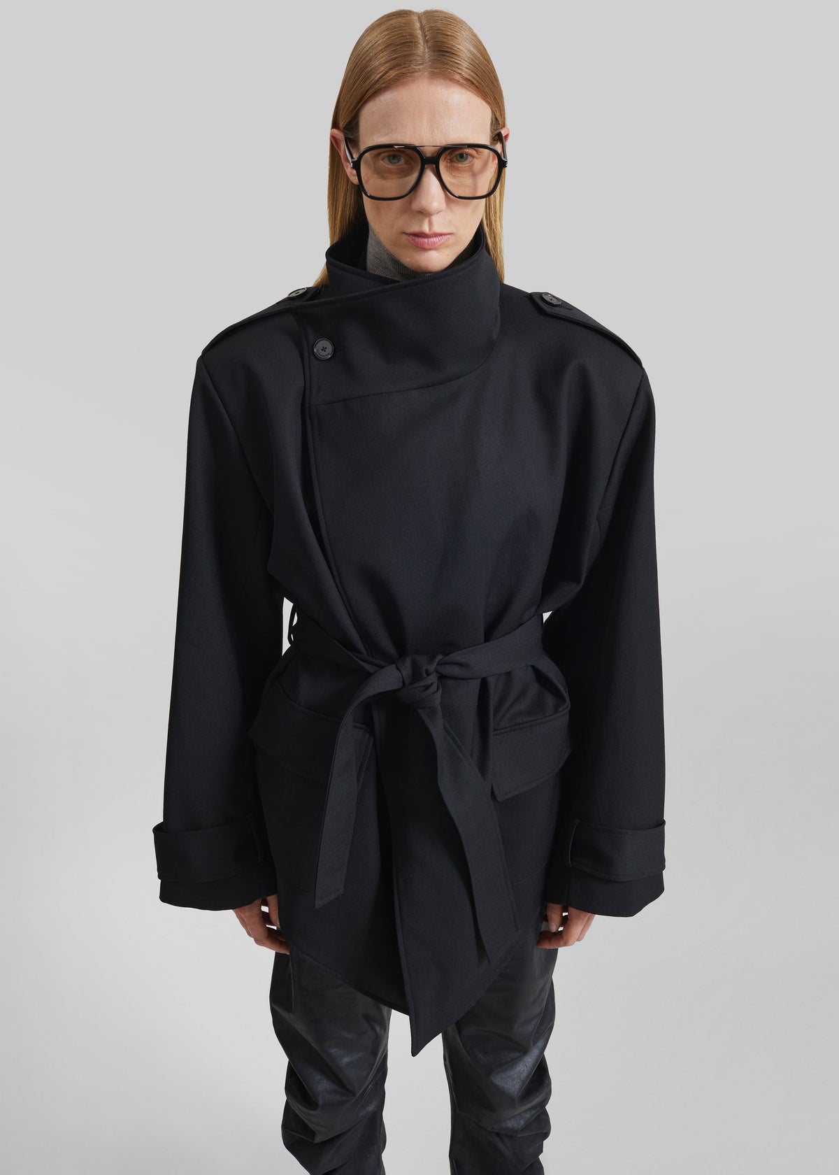 Veste Tavea ceinturée - Noir