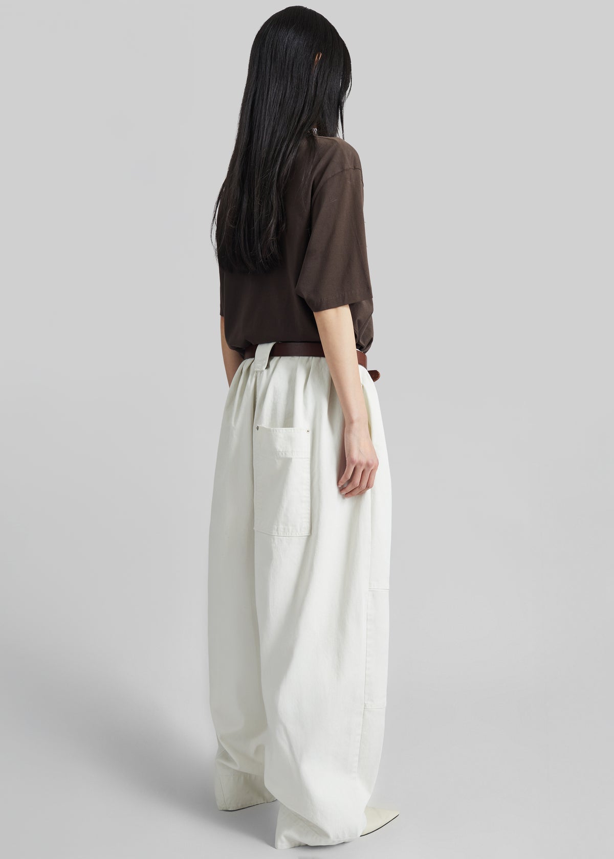 Pantalon Teano coupe incurvée - Blanc cassé - 10
