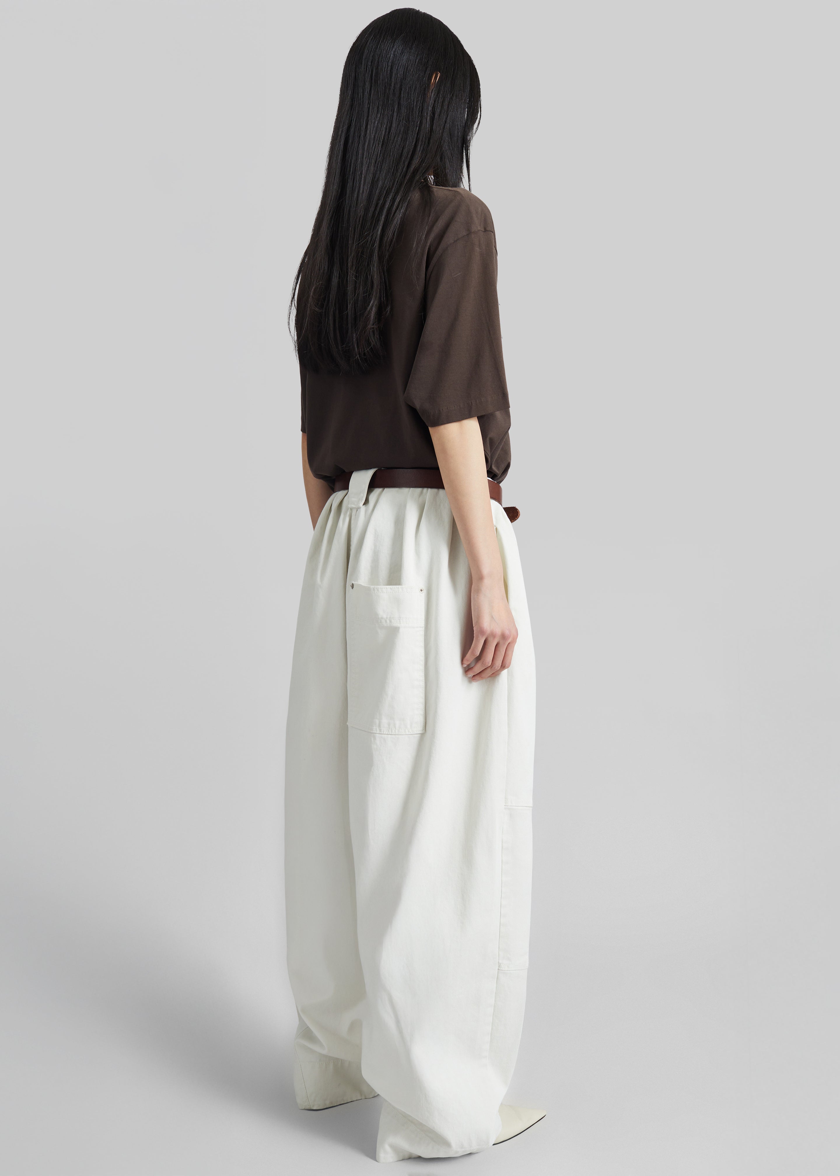 Pantalon Teano coupe incurvée - Blanc cassé - 10