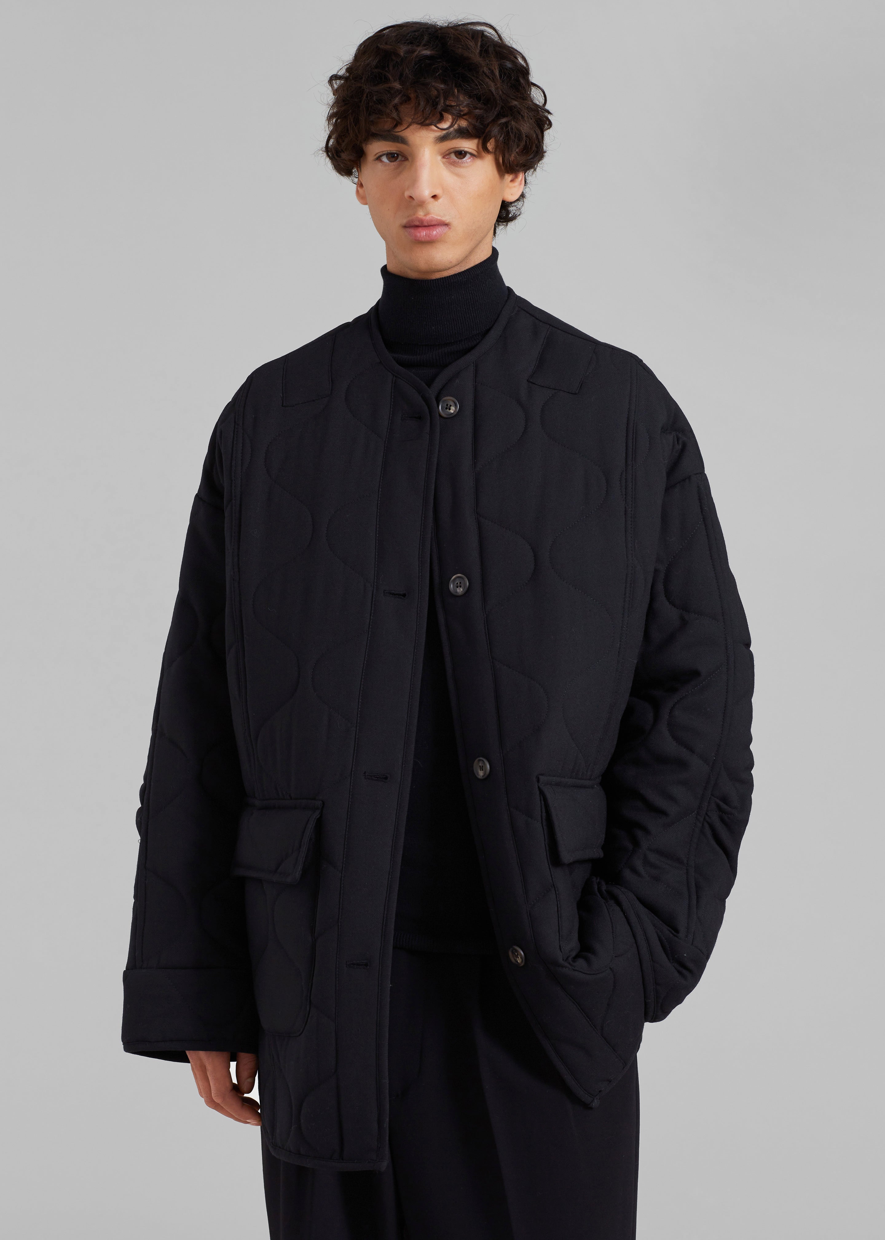 Ted Quilted Jacket - Black - 1