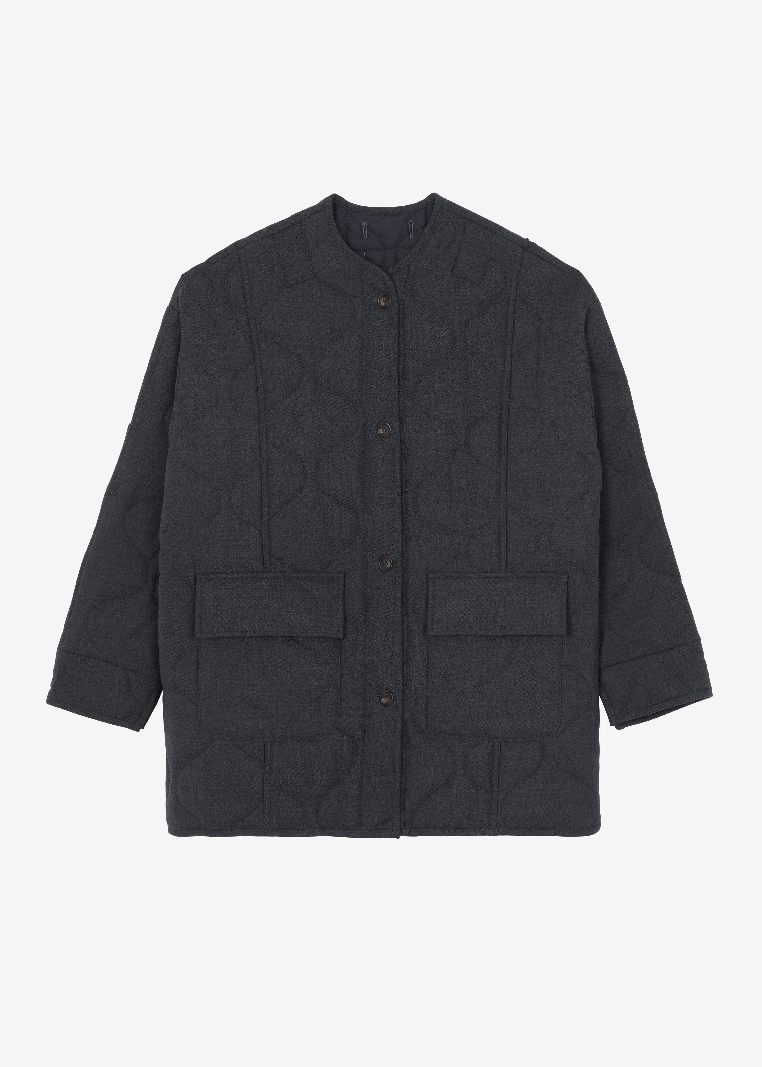Ted Quilted Jacket - Charcoal - 11