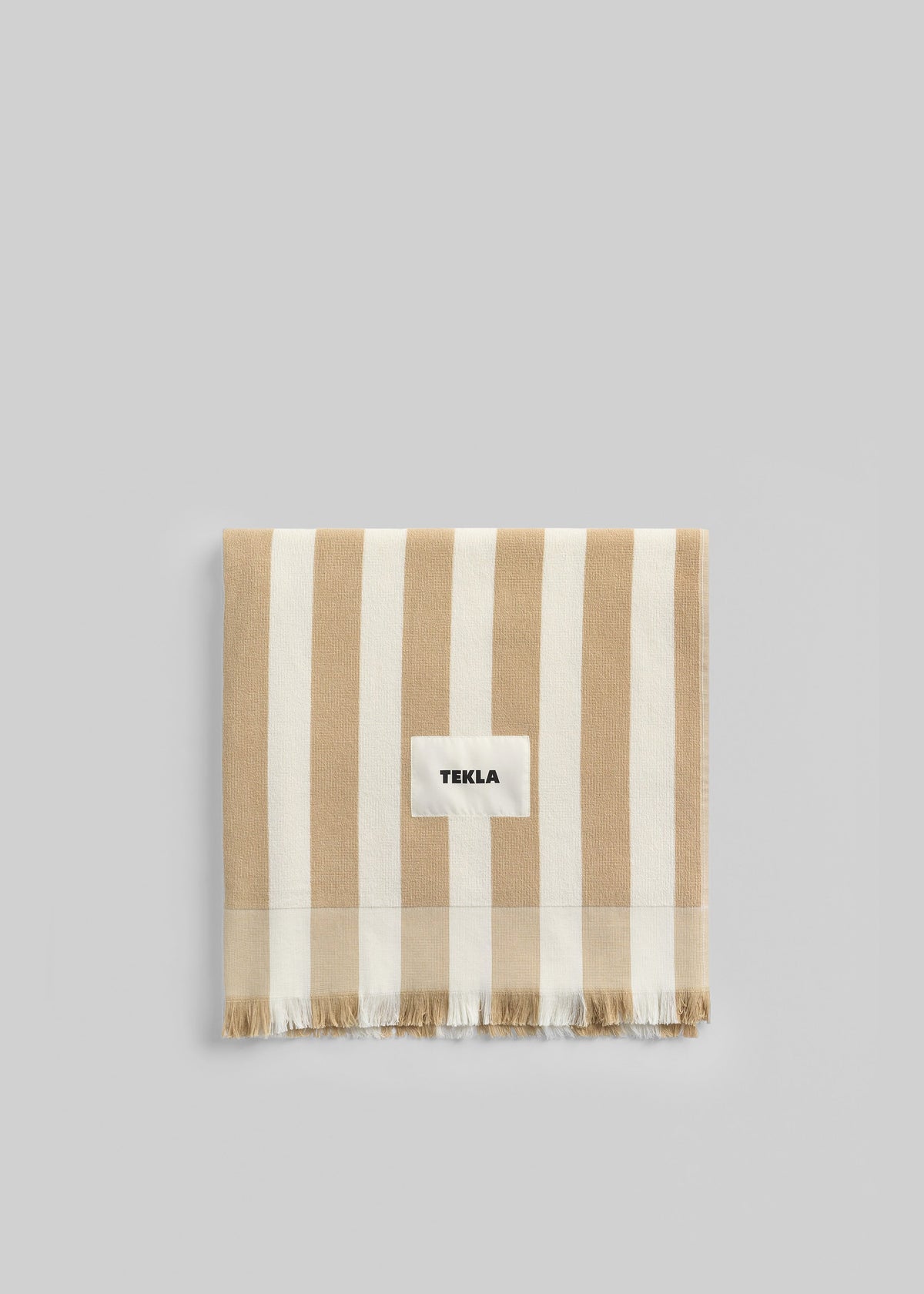 Tekla Beach Towel - Almond Stripes - 1