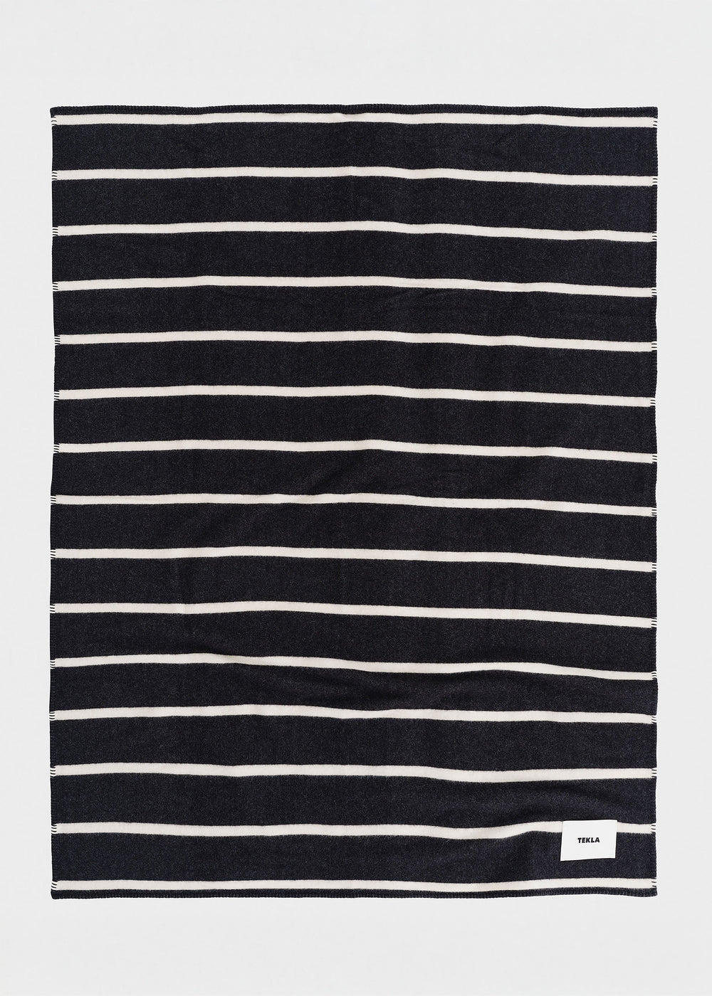 Tekla Lambswool Blanket - Starling Stripes