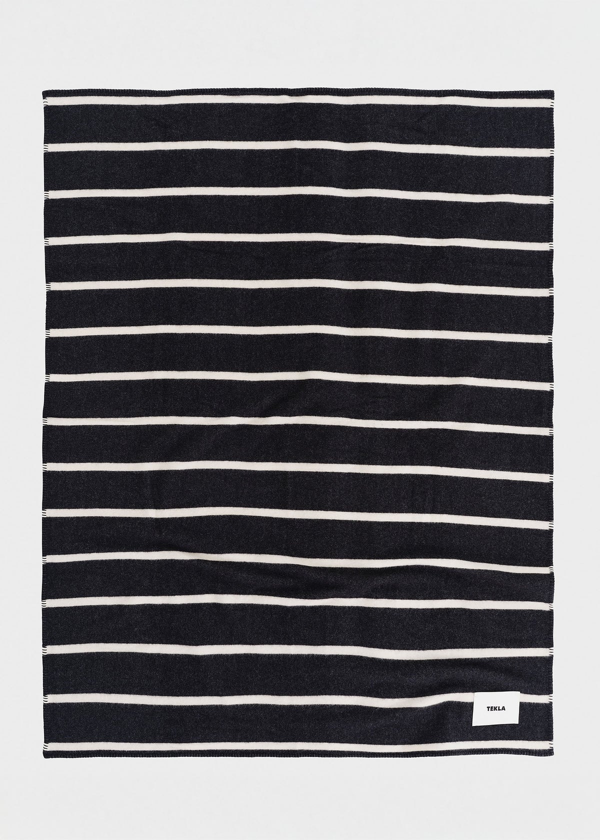 Tekla Lambswool Blanket - Starling Stripes - 1