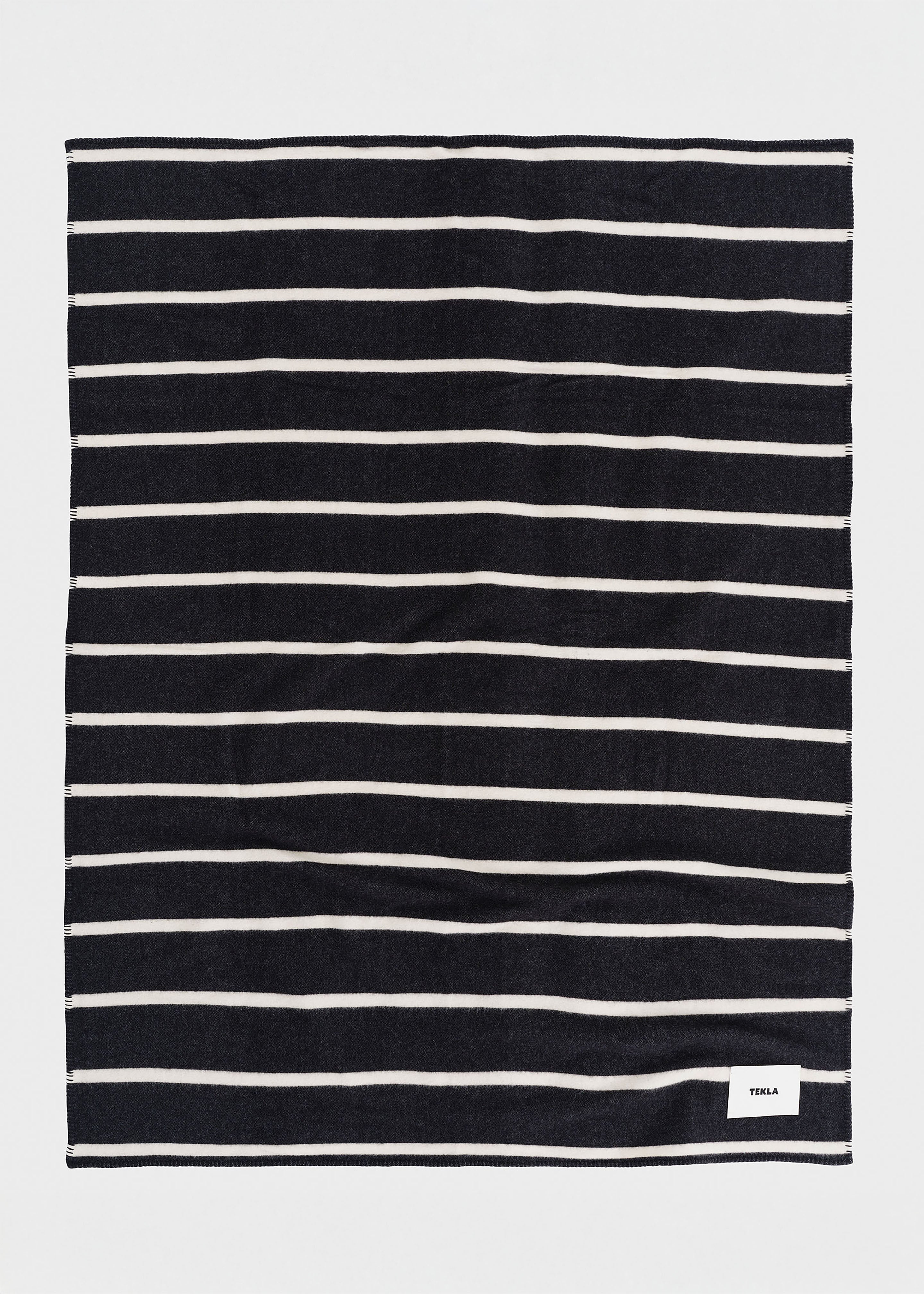 Tekla Lambswool Blanket - Starling Stripes - 1