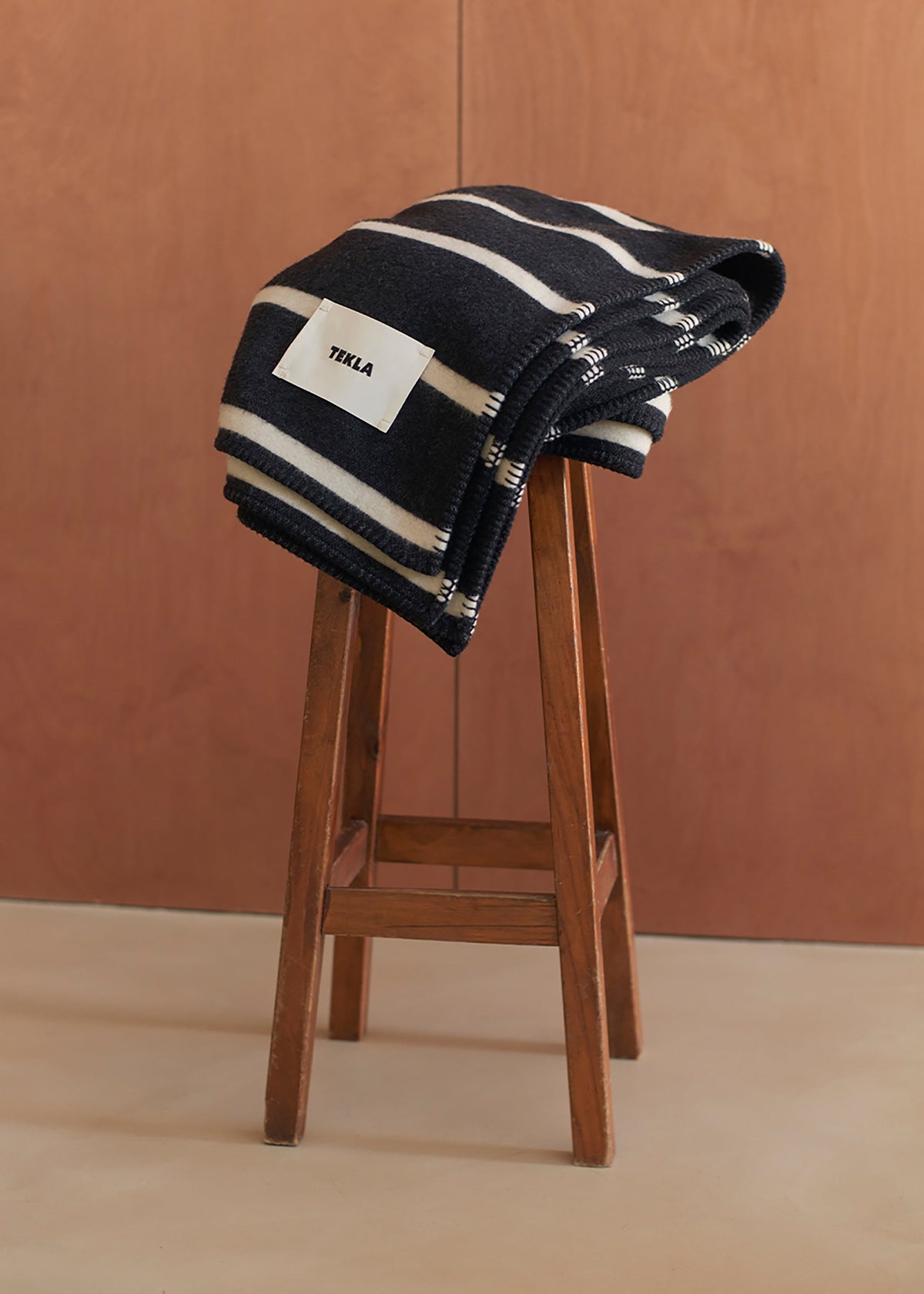 Tekla Lambswool Blanket - Starling Stripes - 7