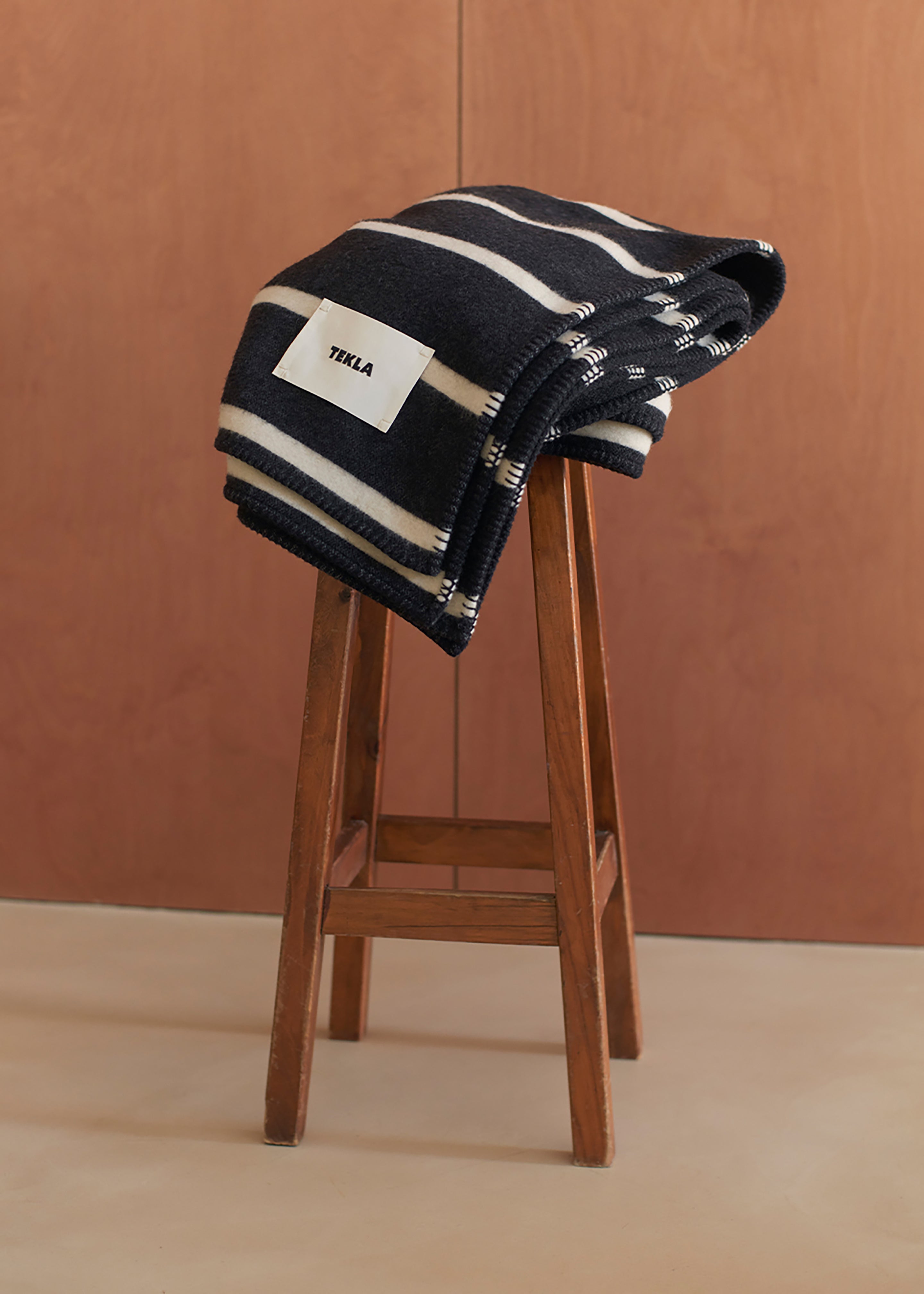 Tekla Lambswool Blanket - Starling Stripes - 7