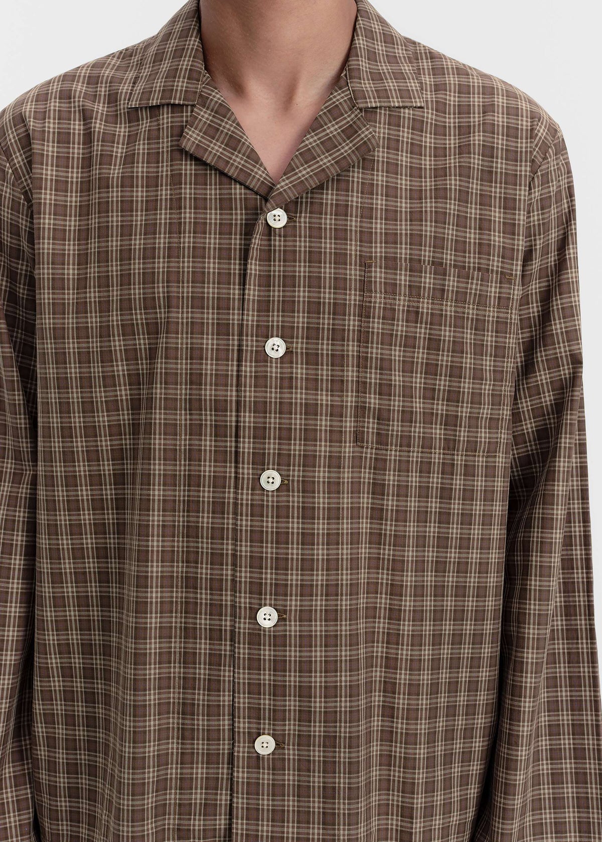 Tekla Fine Twill Long-Sleeved Shirt - Serra Checks - 8