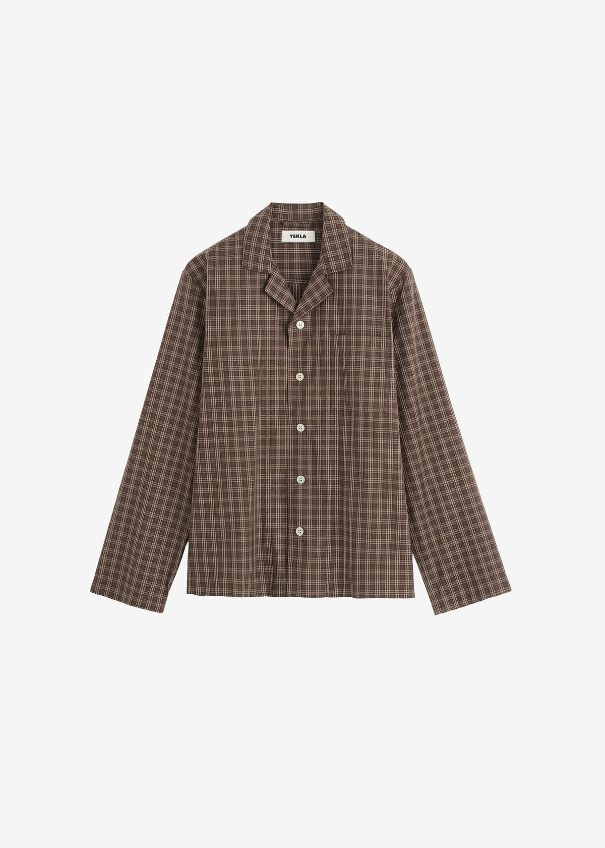 Tekla Fine Twill Long-Sleeved Shirt - Serra Checks - 11