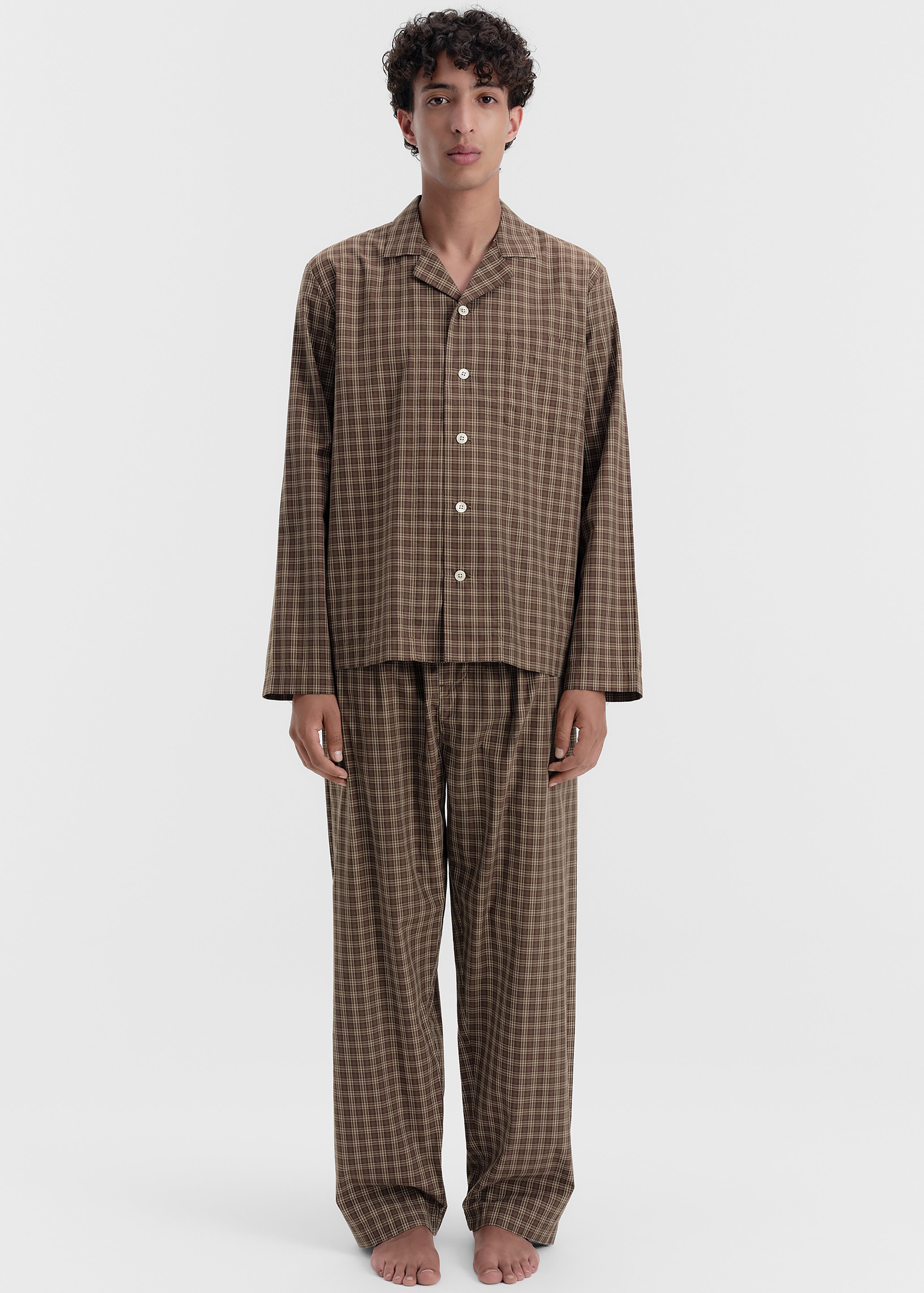 Tekla Fine Twill Long-Sleeved Shirt - Serra Checks - 7 - [gender-male]