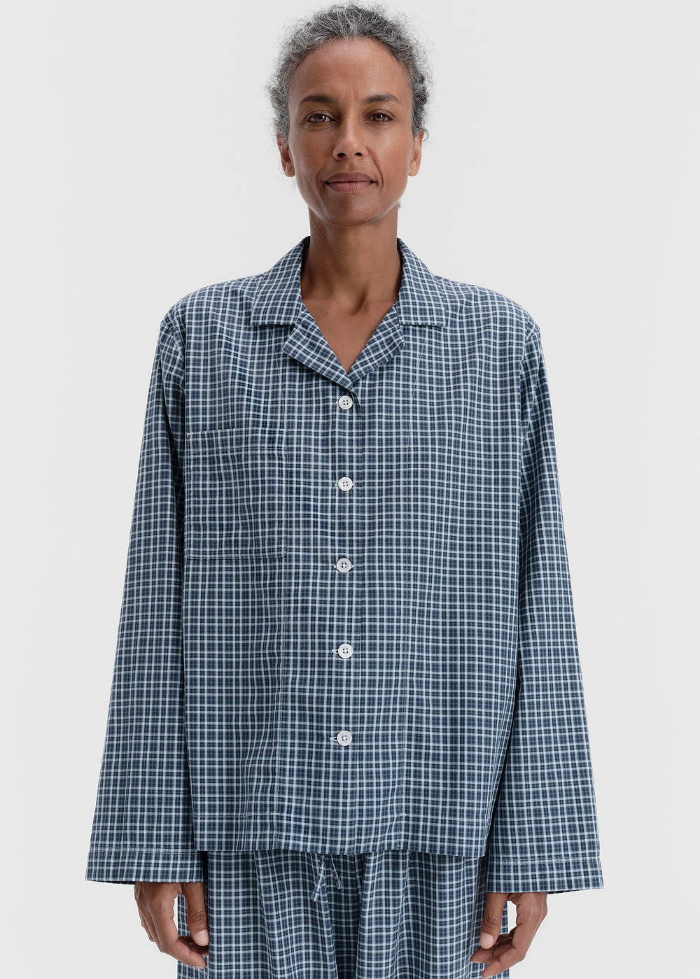 Tekla Fine Twill Long-Sleeved Shirt - Lanegan Checks - 1