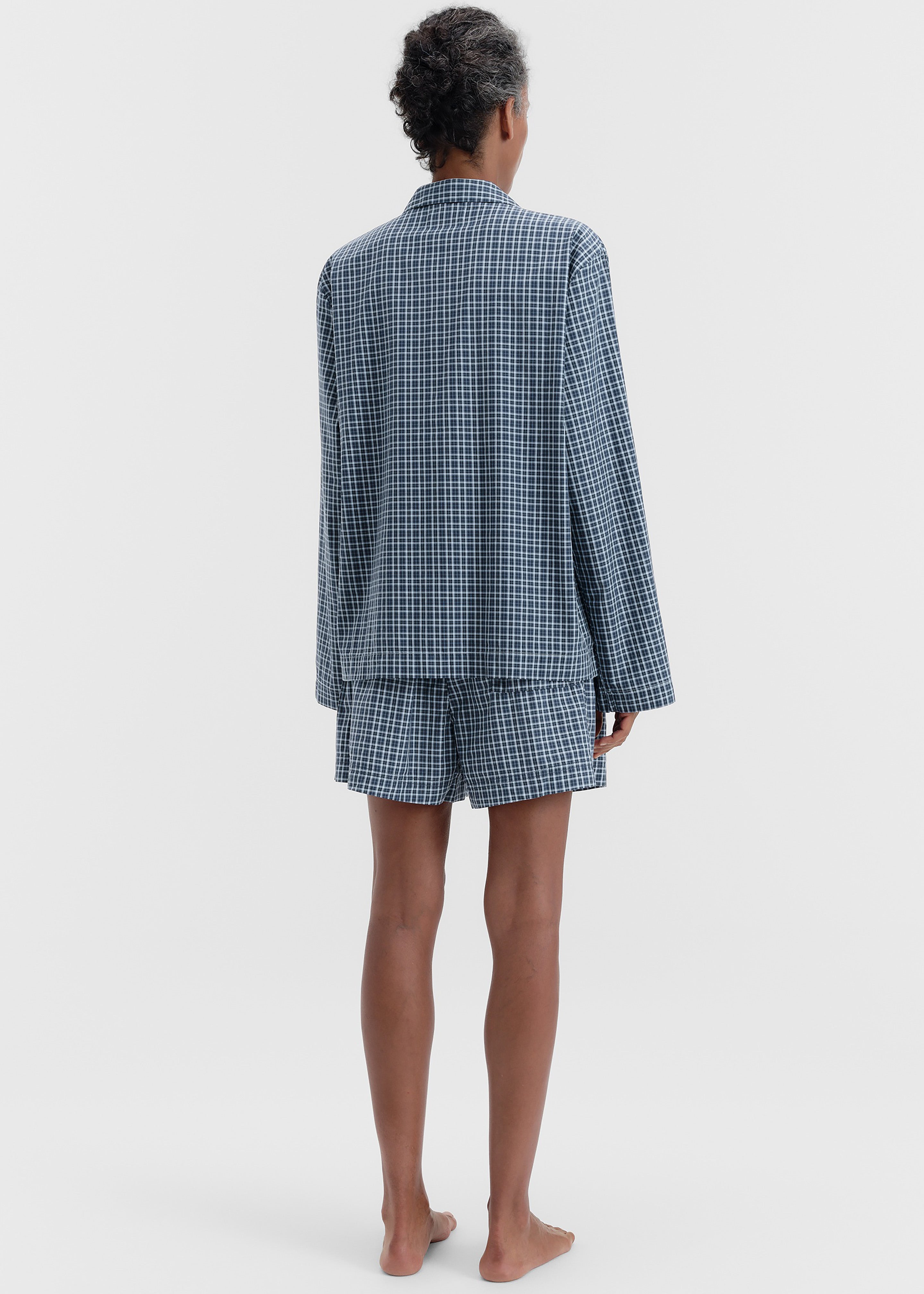 Tekla Fine Twill Long-Sleeved Shirt - Lanegan Checks - 9