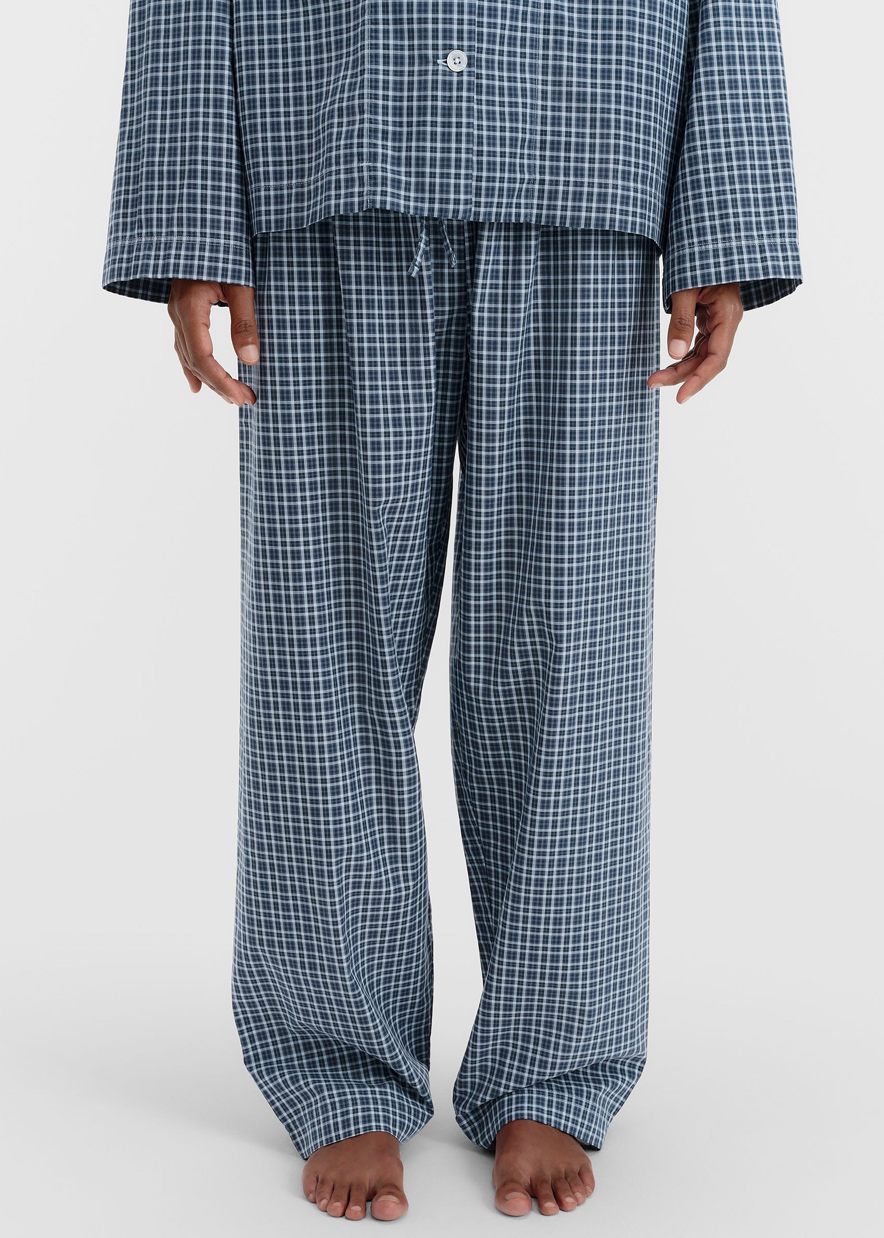 Tekla Fine Twill Pants - Lanegan Checks - 2