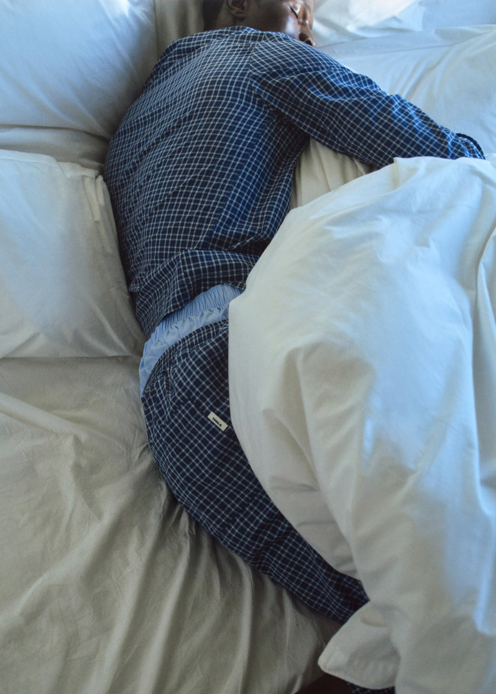 Tekla Fine Twill Pants - Lanegan Checks